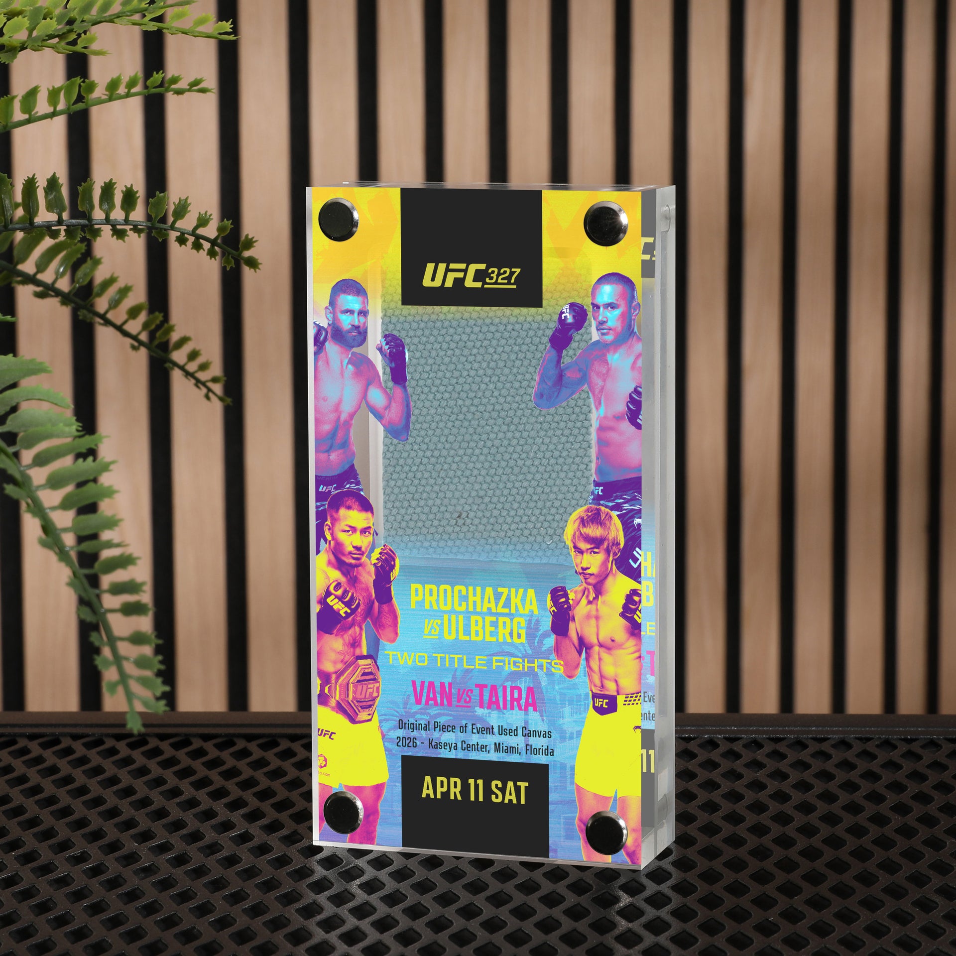 UFC 327: Procházka vs Ulberg Canvas in Acrylic