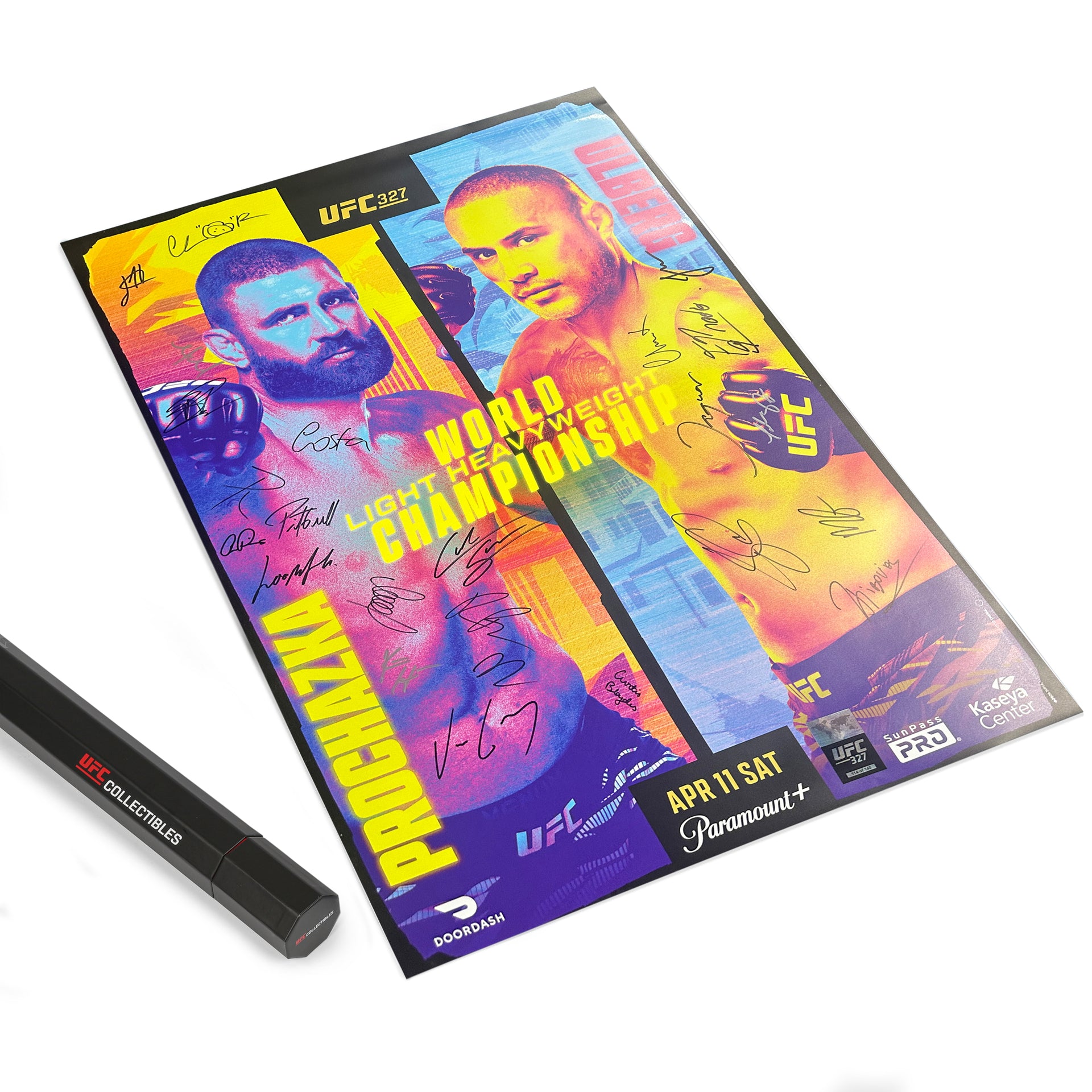 UFC 327: Procházka vs Ulberg Autographed Event Poster