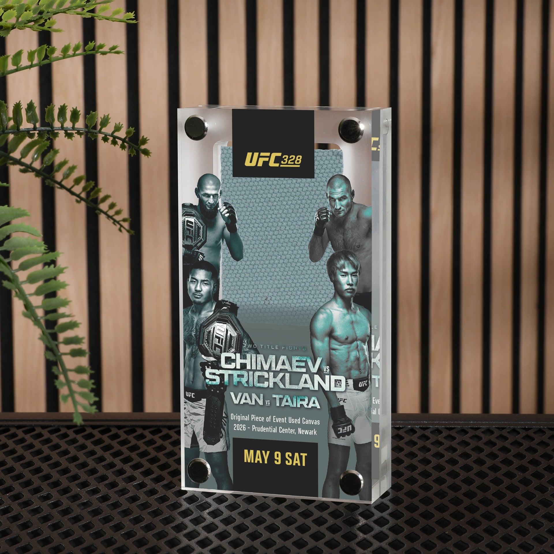 UFC 328: Chimaev vs Strickland Canvas in Acrylic