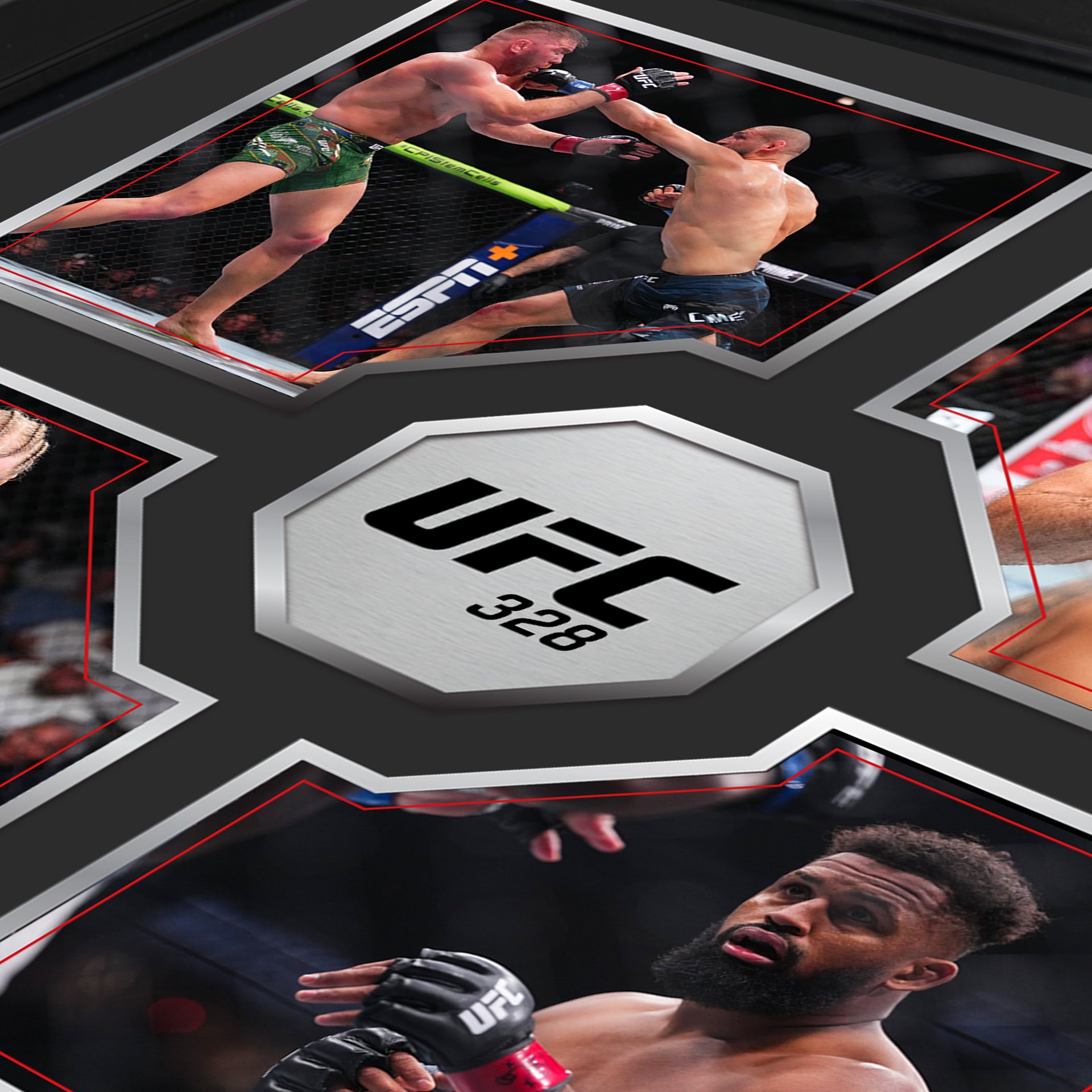 UFC 328: Chimaev vs Strickland Name on Canvas