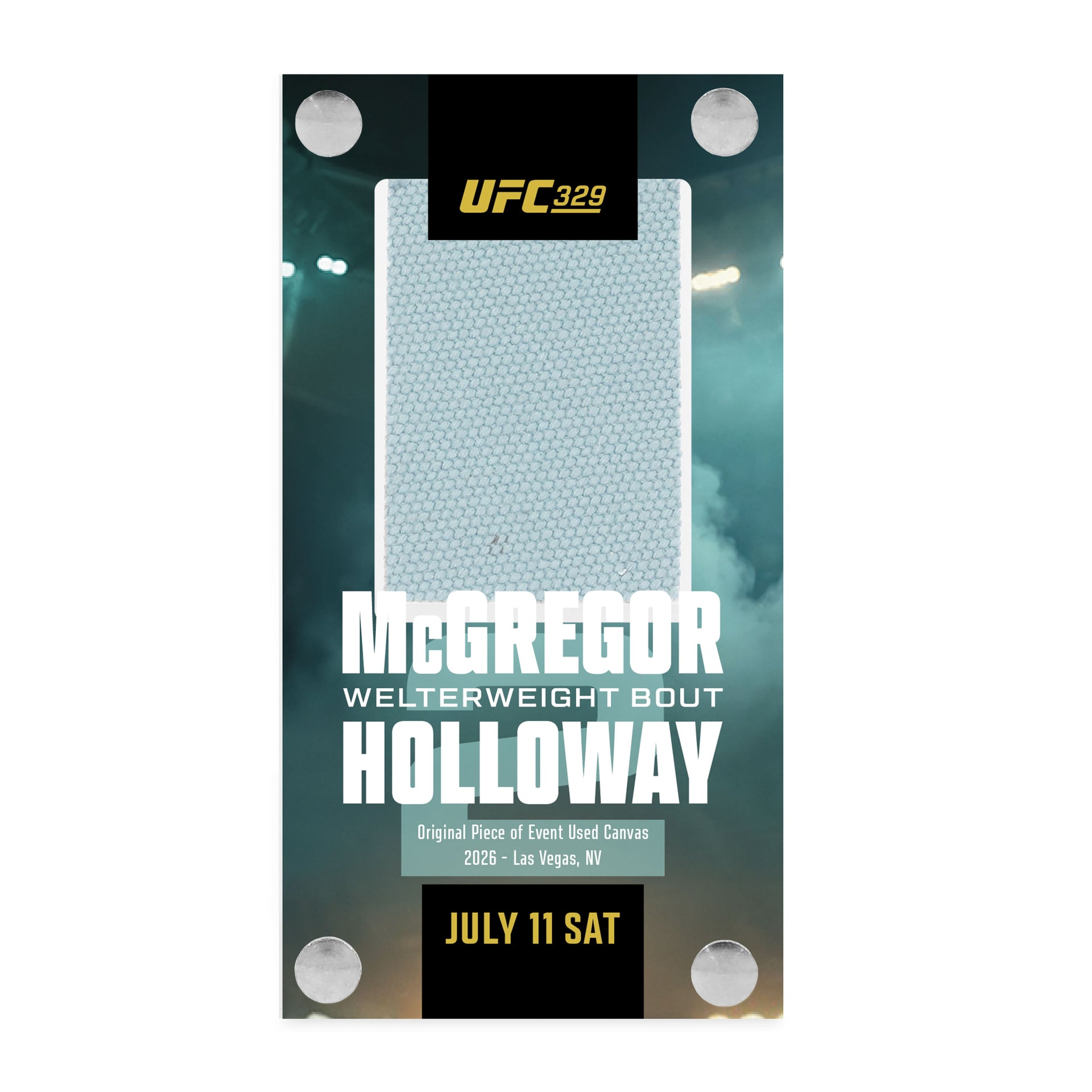 UFC 329: McGregor vs Holloway 2 Canvas in Acrylic