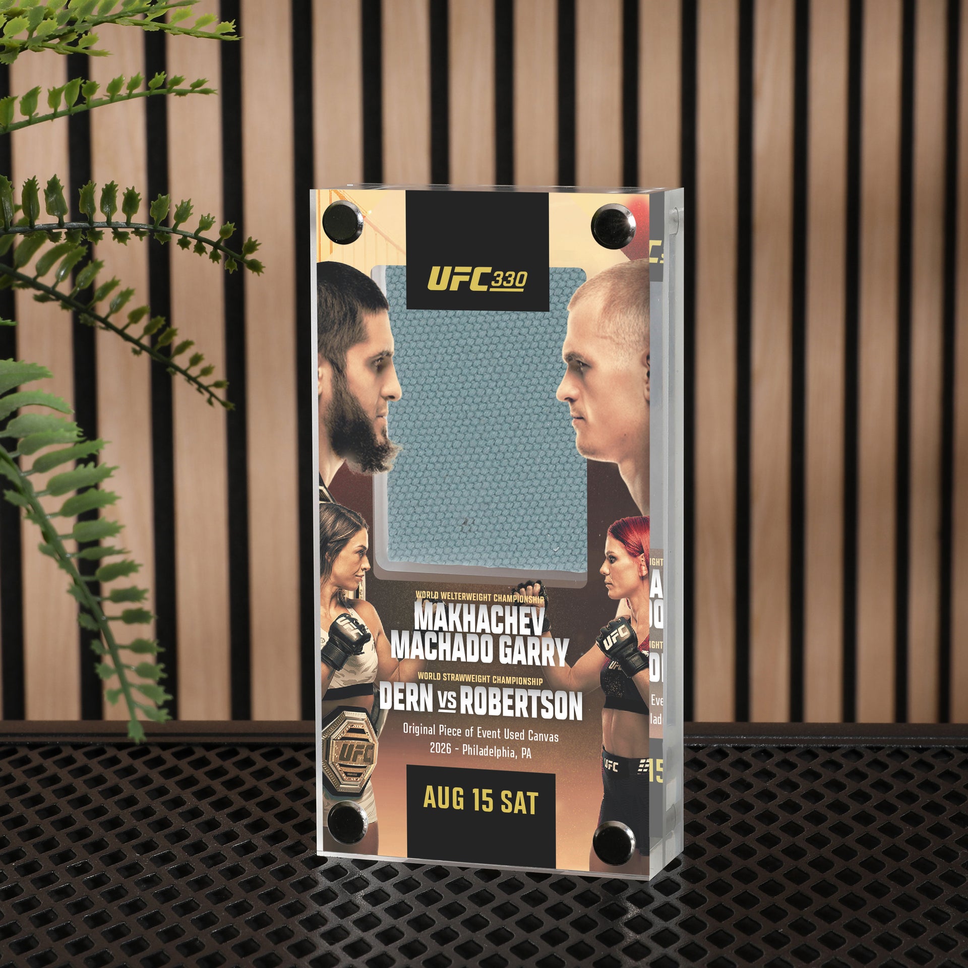 UFC 330: Makhachev vs Machado Garry Canvas in Acrylic
