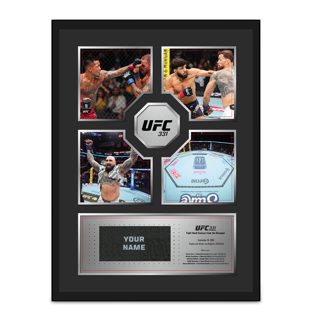 SOLD OUT: Crypto.com UFC 331: Van vs Pantoja 2 Name on Canvas