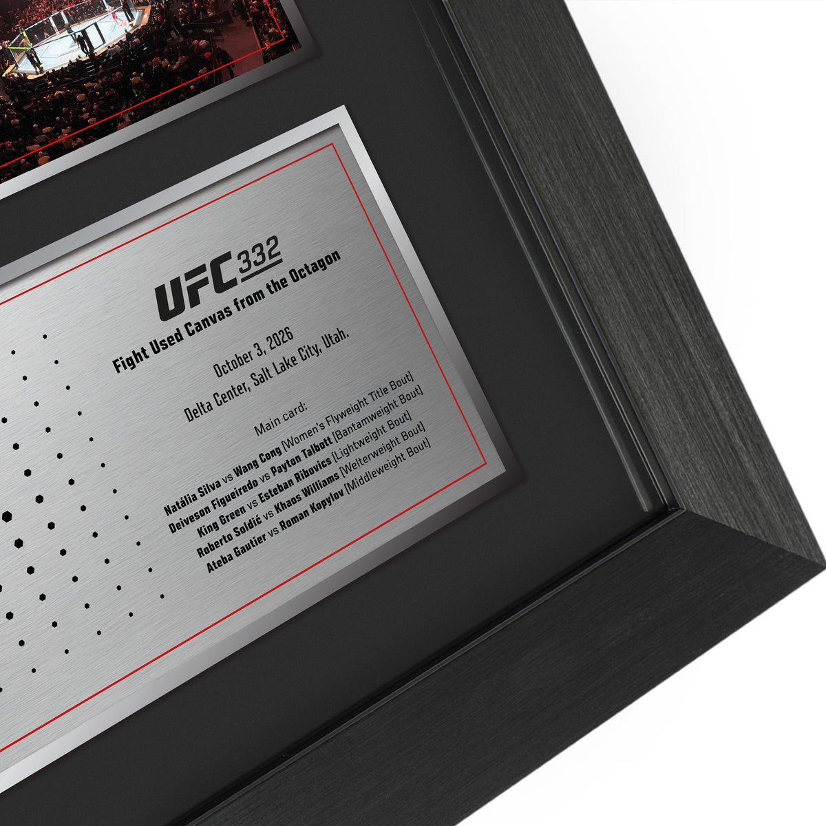 SOLD OUT: UFC 332 Silva vs Wang Name on Canvas