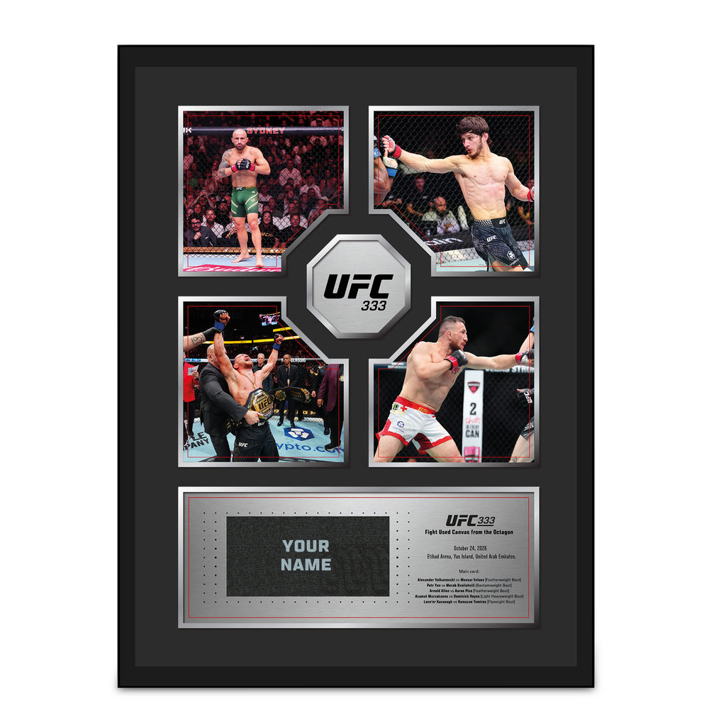 UFC 333: Volkanovski vs Evloev Name on Canvas