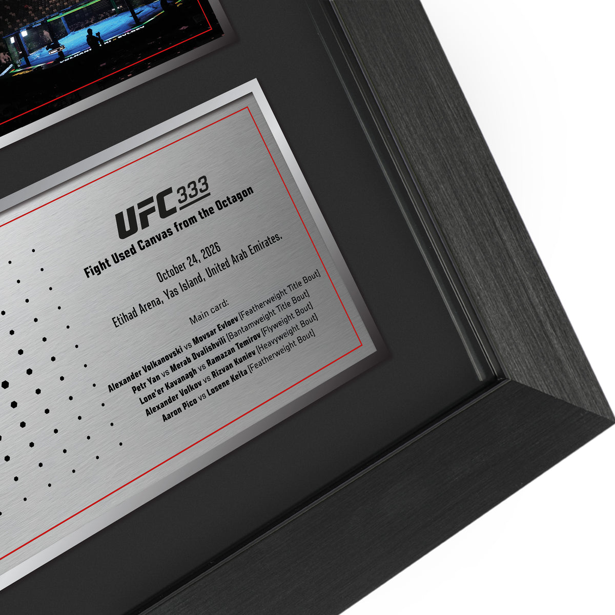 SOLD OUT: UFC 333: Volkanovski vs Evloev Name on Canvas