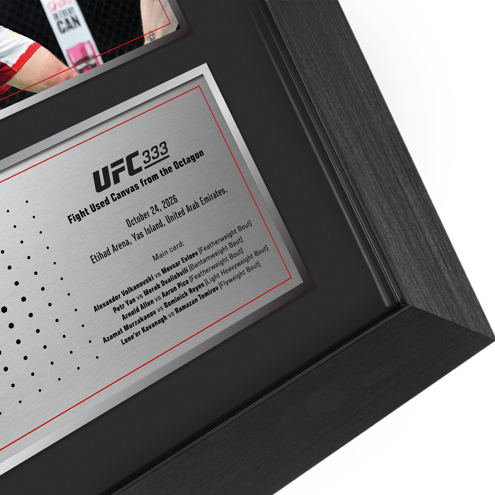 UFC 333: Volkanovski vs Evloev Name on Canvas