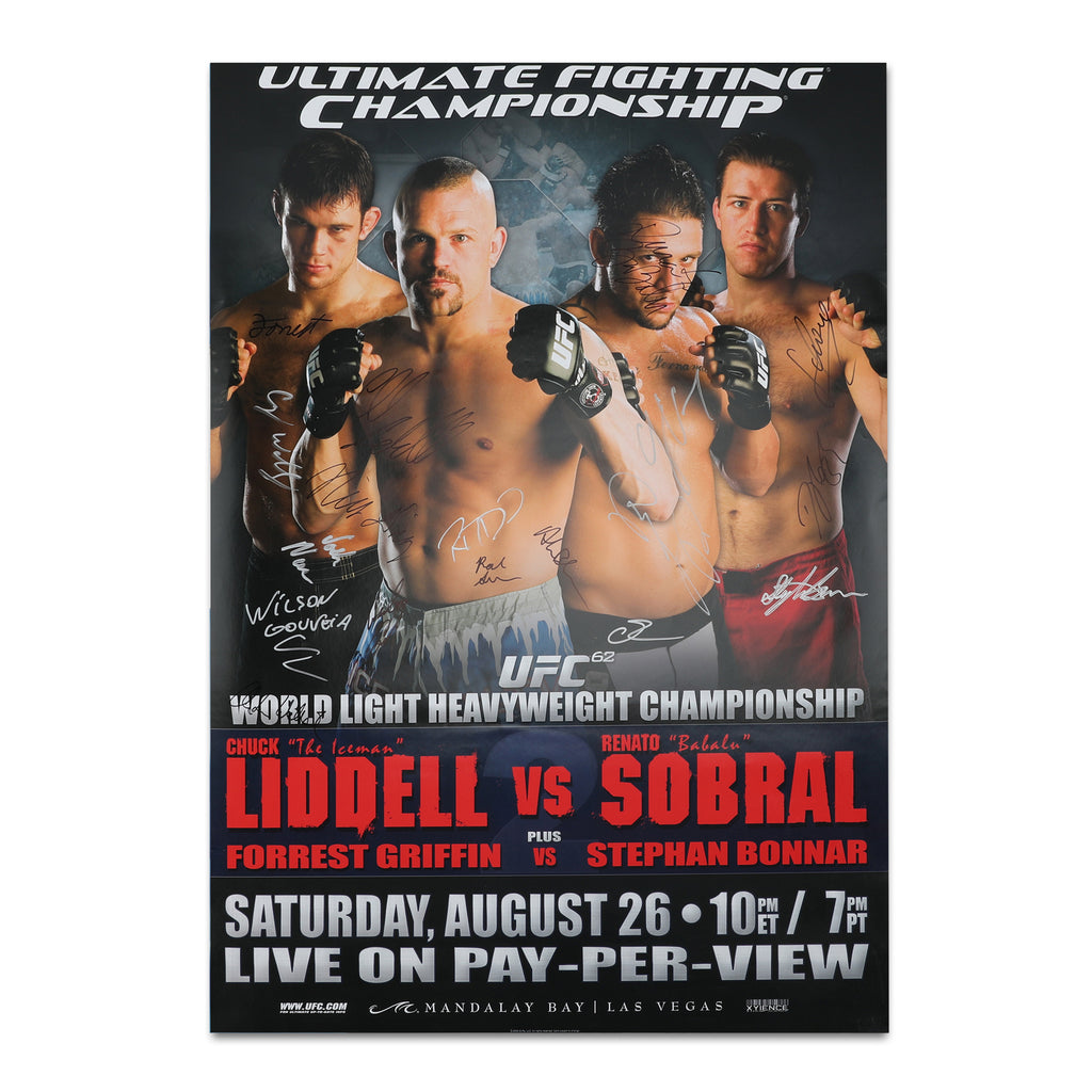 UFC 62: Liddel vs Sobral Autographed Event Poster