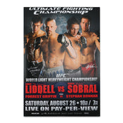 UFC 62: Liddel vs Sobral Autographed Event Poster