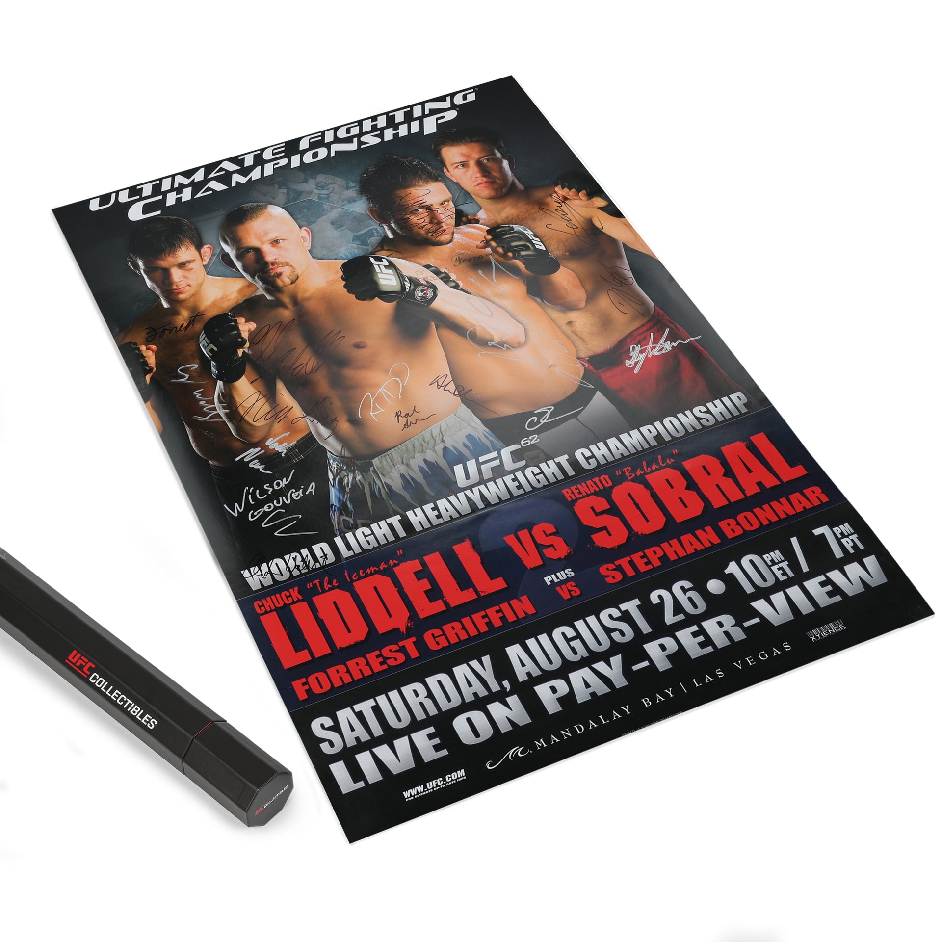 UFC 62: Liddel vs Sobral Autographed Event Poster