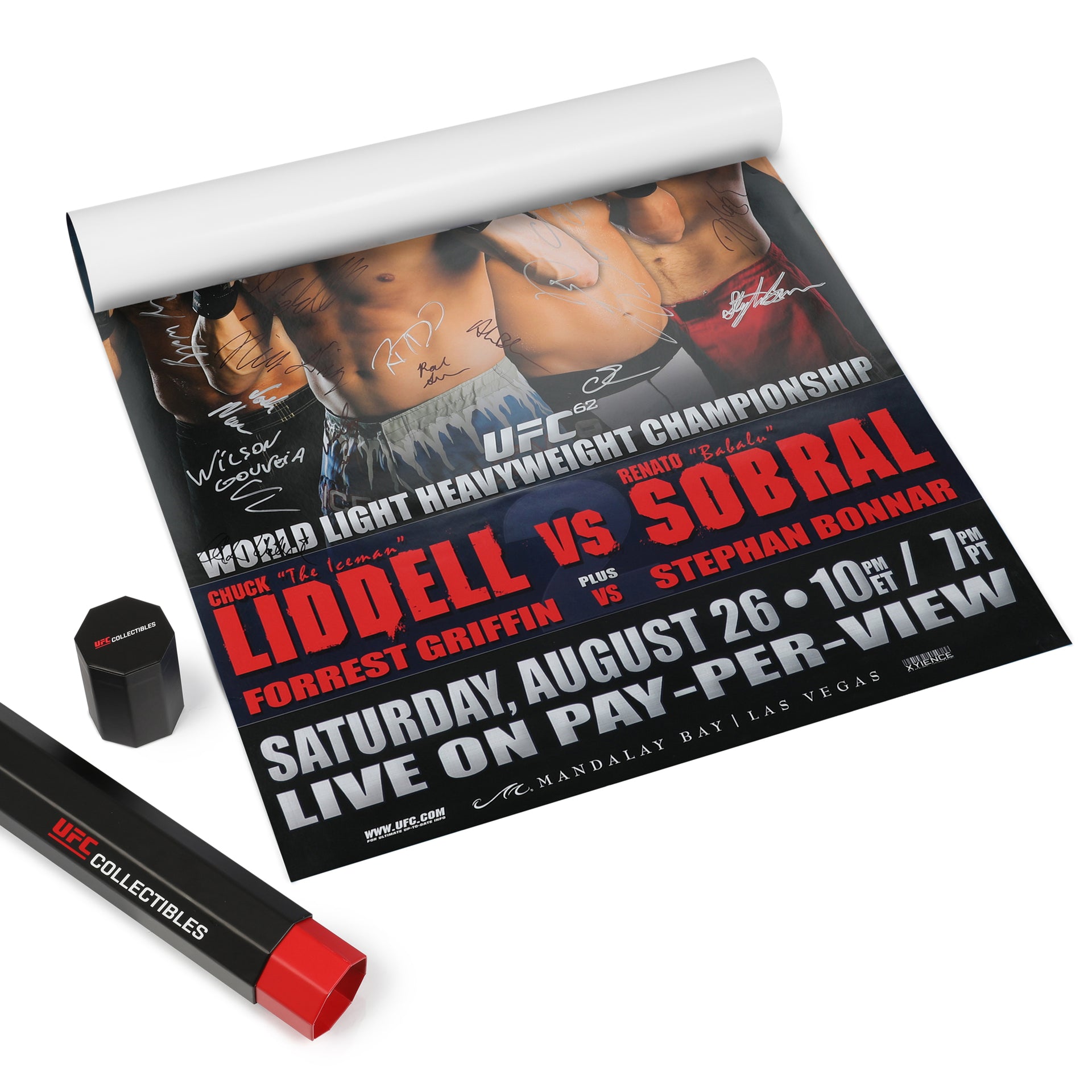 UFC 62: Liddel vs Sobral Autographed Event Poster