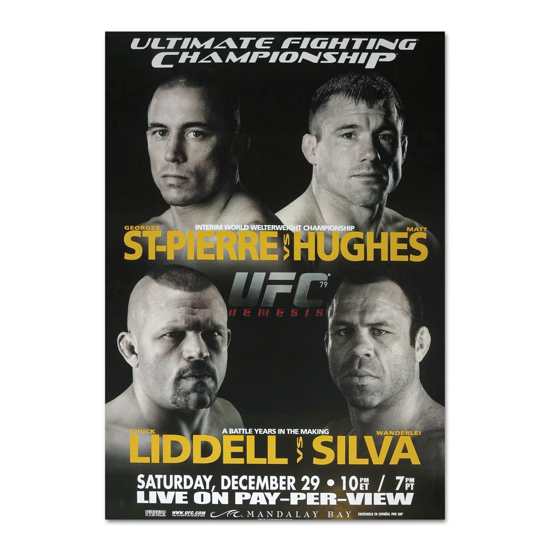 UFC 79: Nemesis Autographed Event Poster