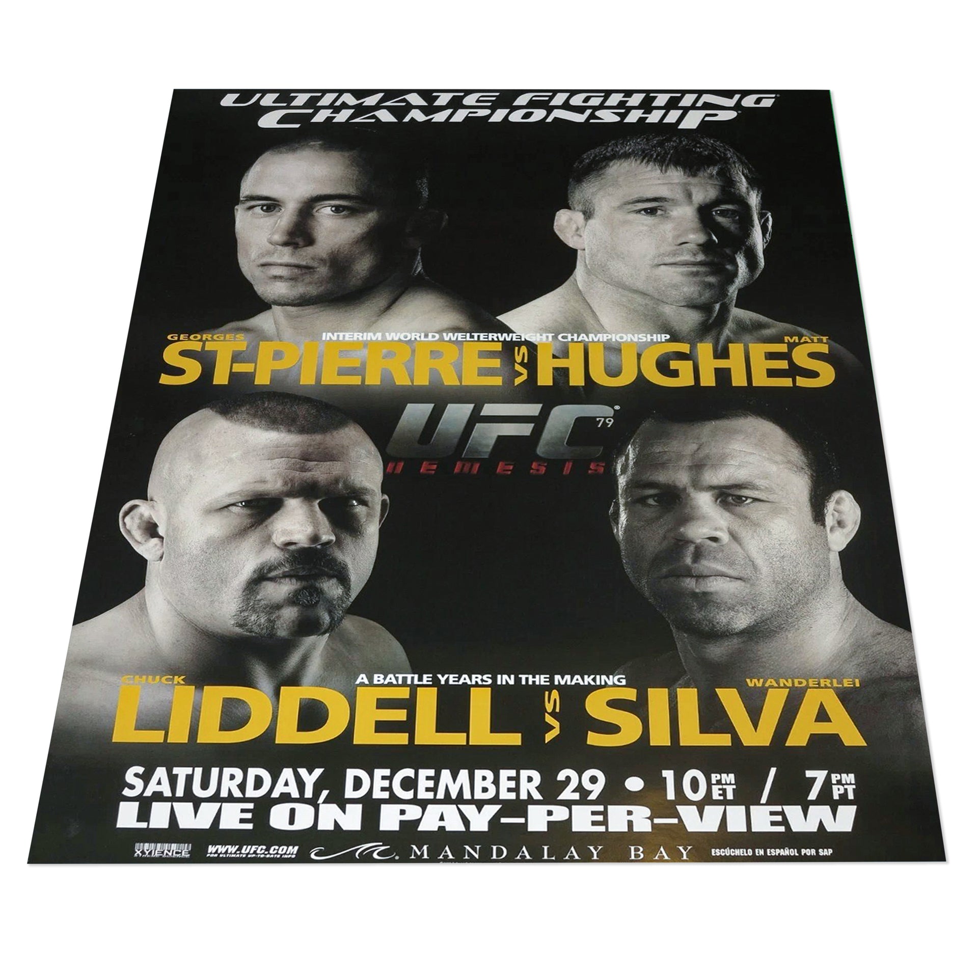 UFC 79: Nemesis Autographed Event Poster