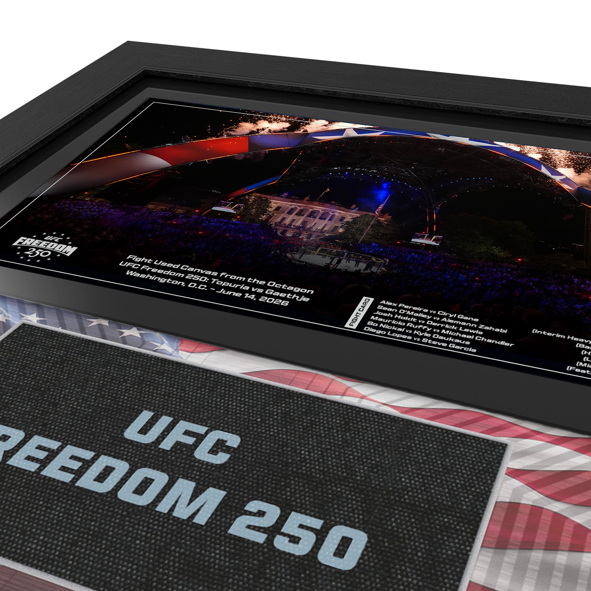 UFC Freedom 250: Topuria vs Gaethje Event Name on Canvas