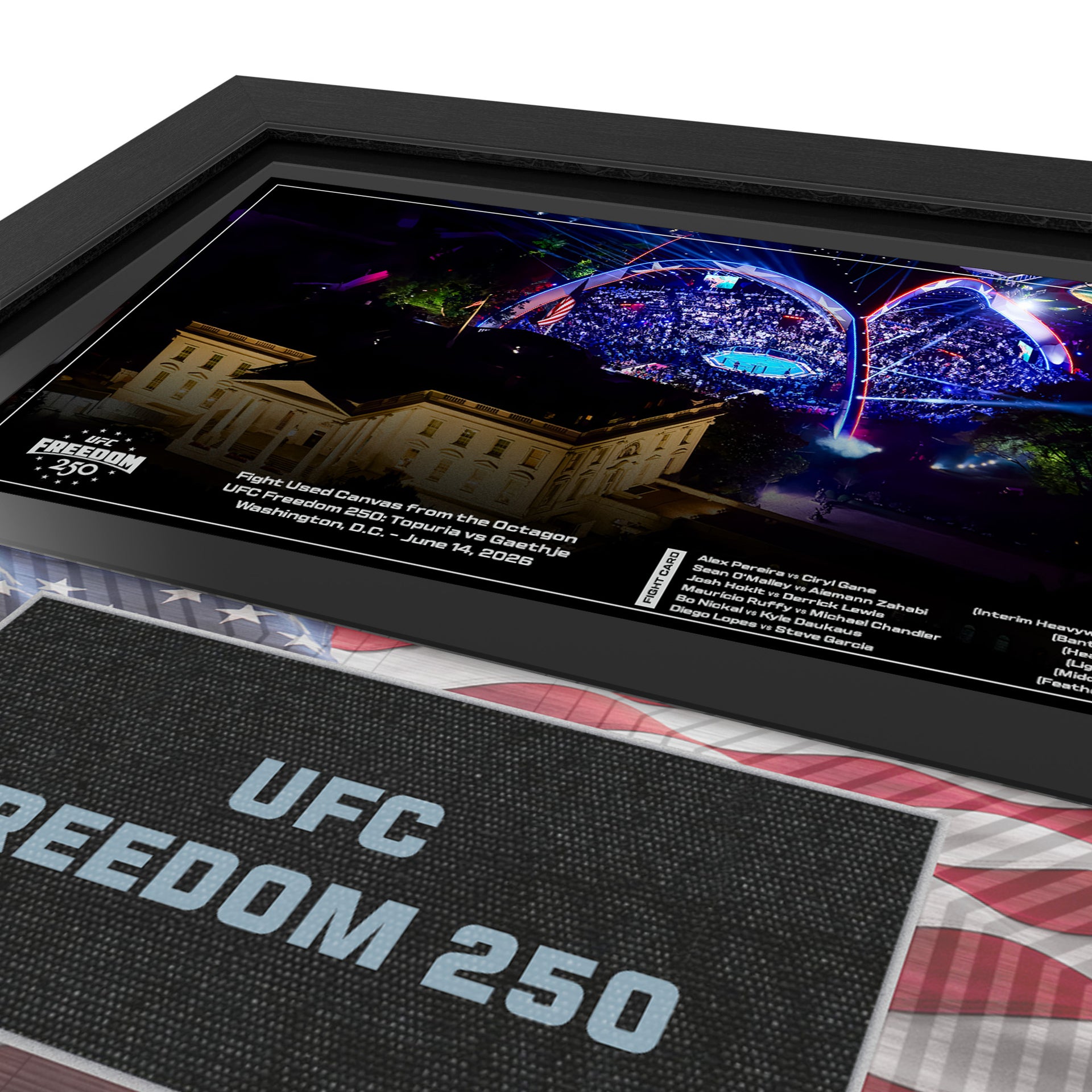 UFC Freedom 250: Topuria vs Gaethje Event Name on Canvas
