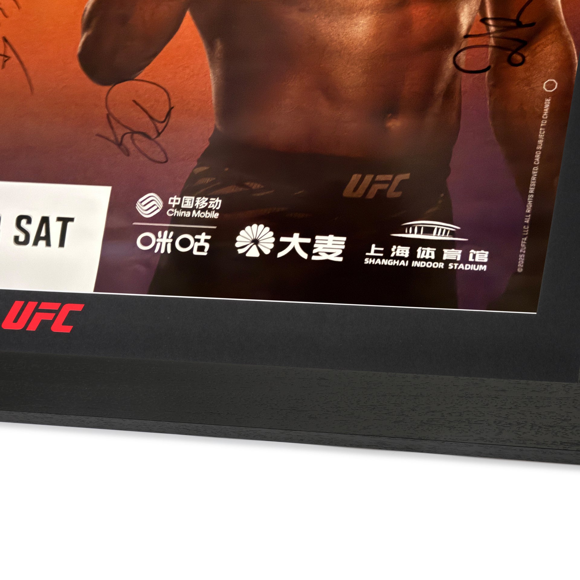 UFC Fight Night: Walker vs Zhang Autographed Event Poster