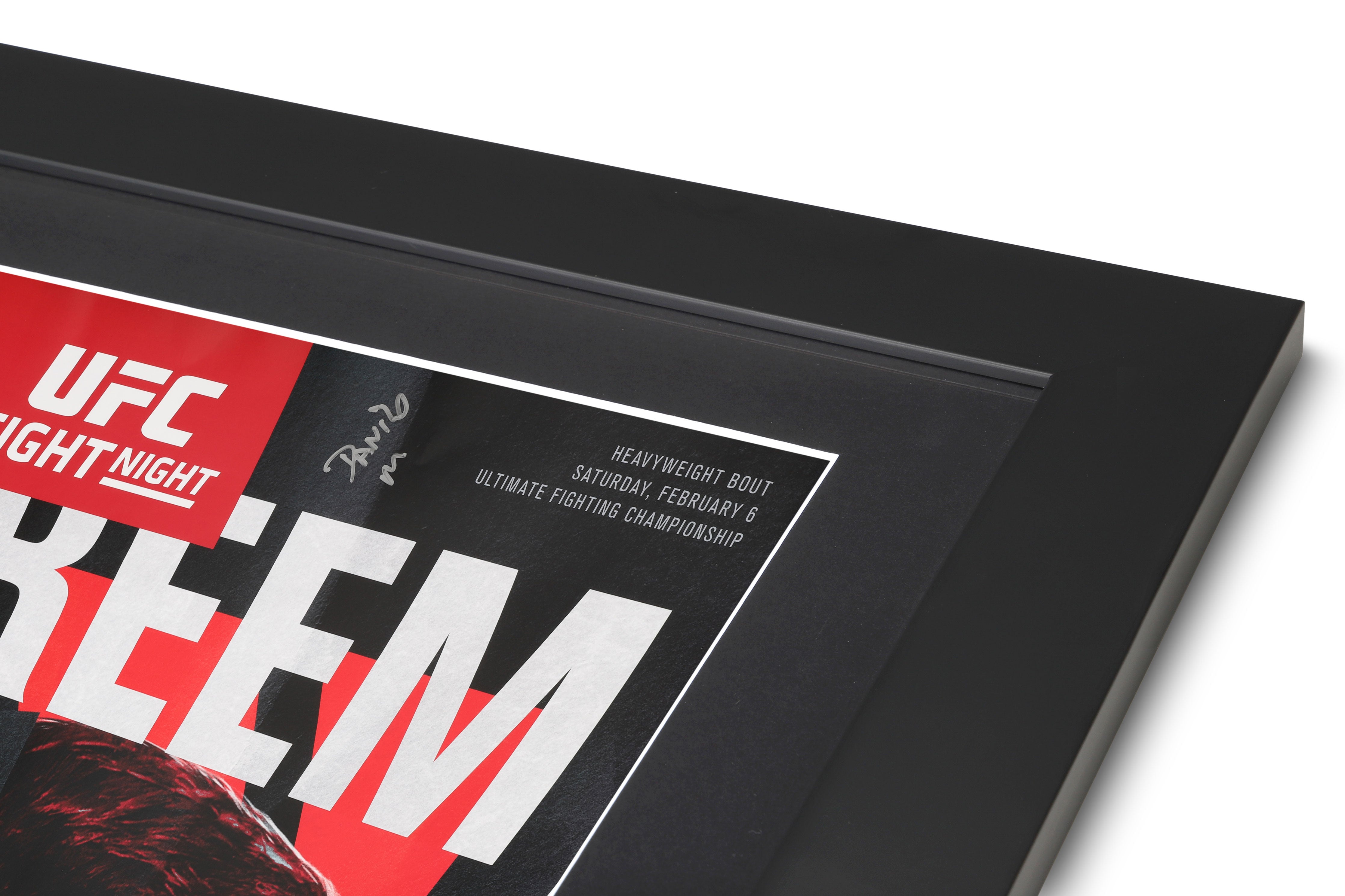 UFC Fight Night: Overeem vs Volkov Autographed Event Poster