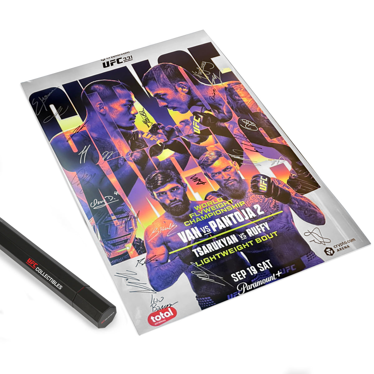 Crypto.com UFC 331: Van vs Pantoja 2 Autographed Event Poster