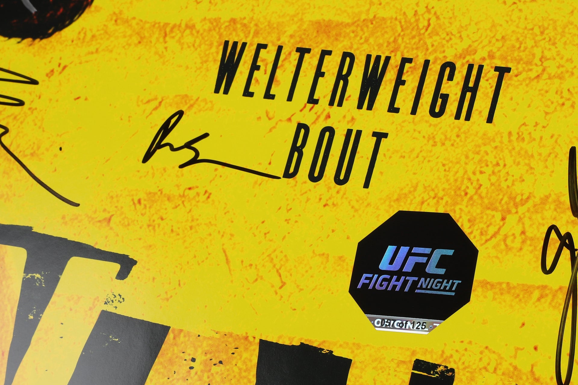 UFC Fight Night: Edwards vs Muhammad Autographed Event Poster