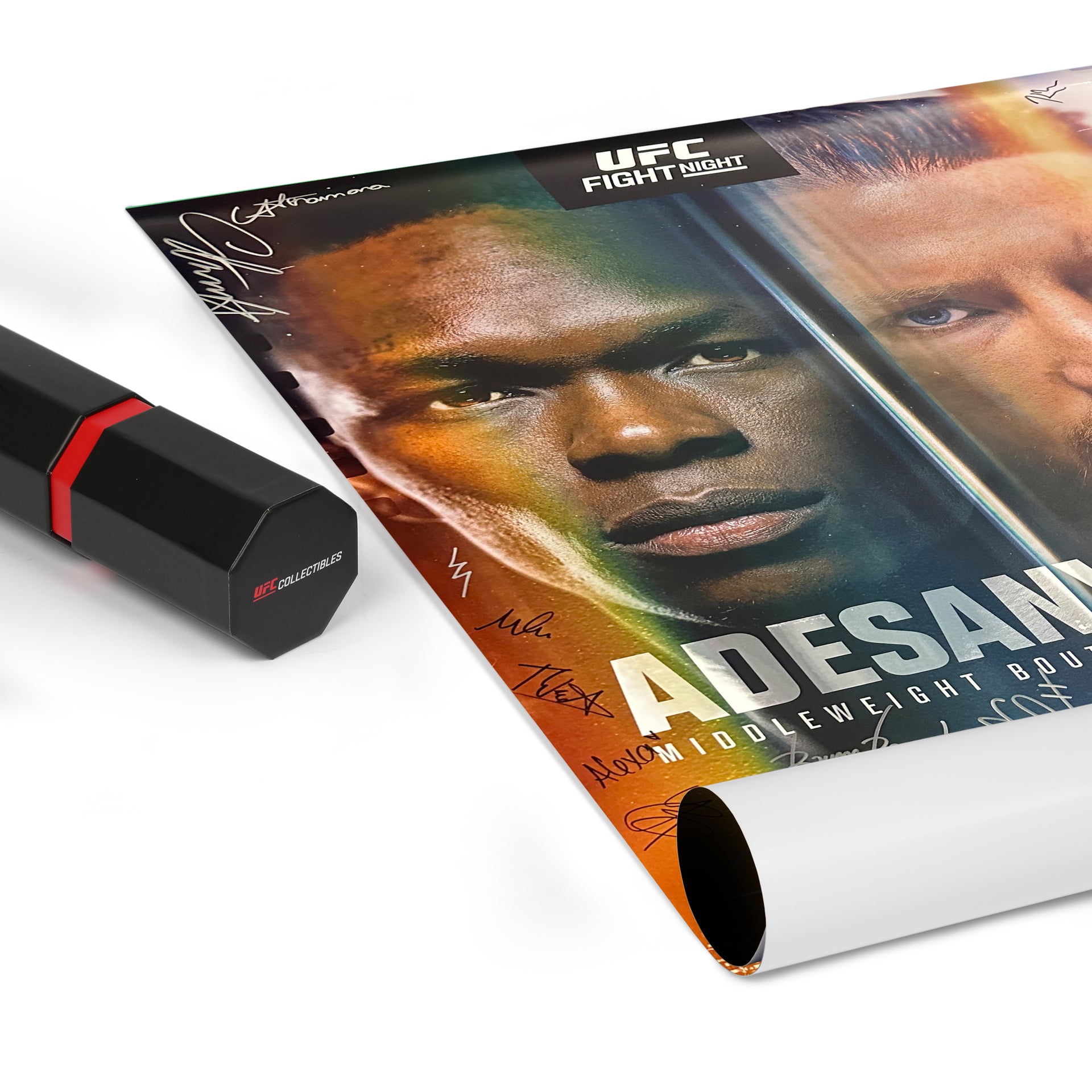 UFC Fight Night: Adesanya vs Pyfer Autographed Event Poster