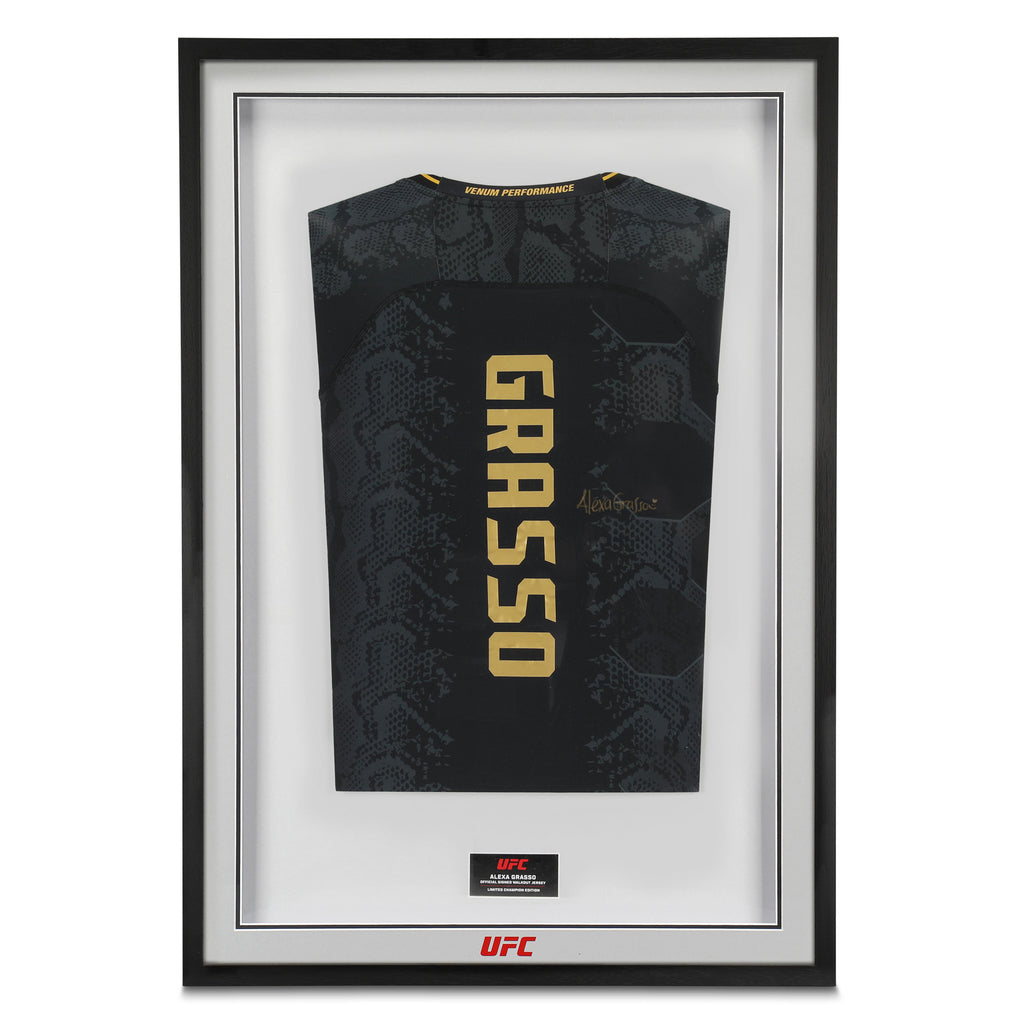Alexa Grasso Limited Edition Signed Venum Black Champions Fight Night Walkout Jersey
