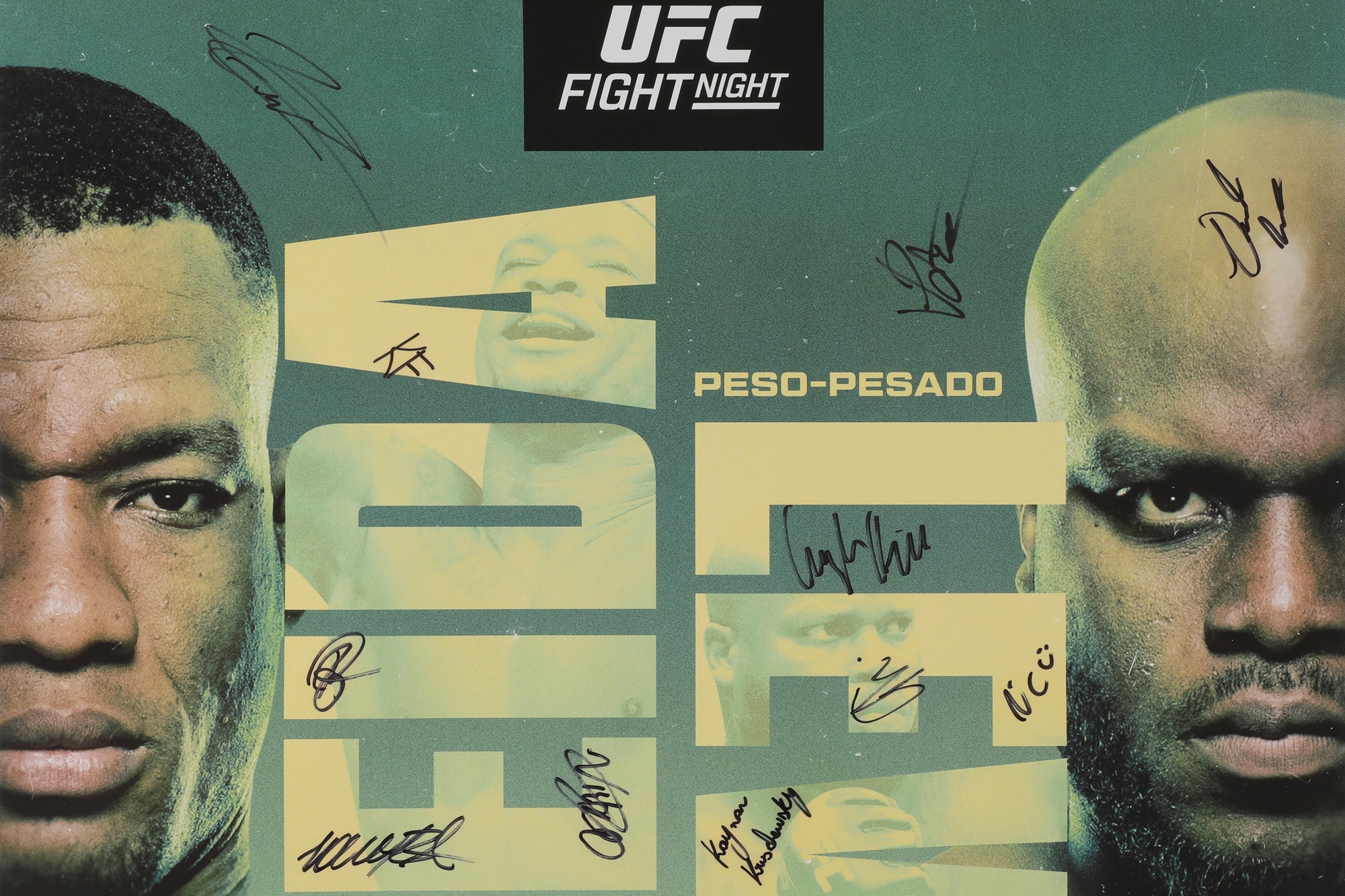 UFC Fight Night: Almeida vs Lewis Autographed Event Poster