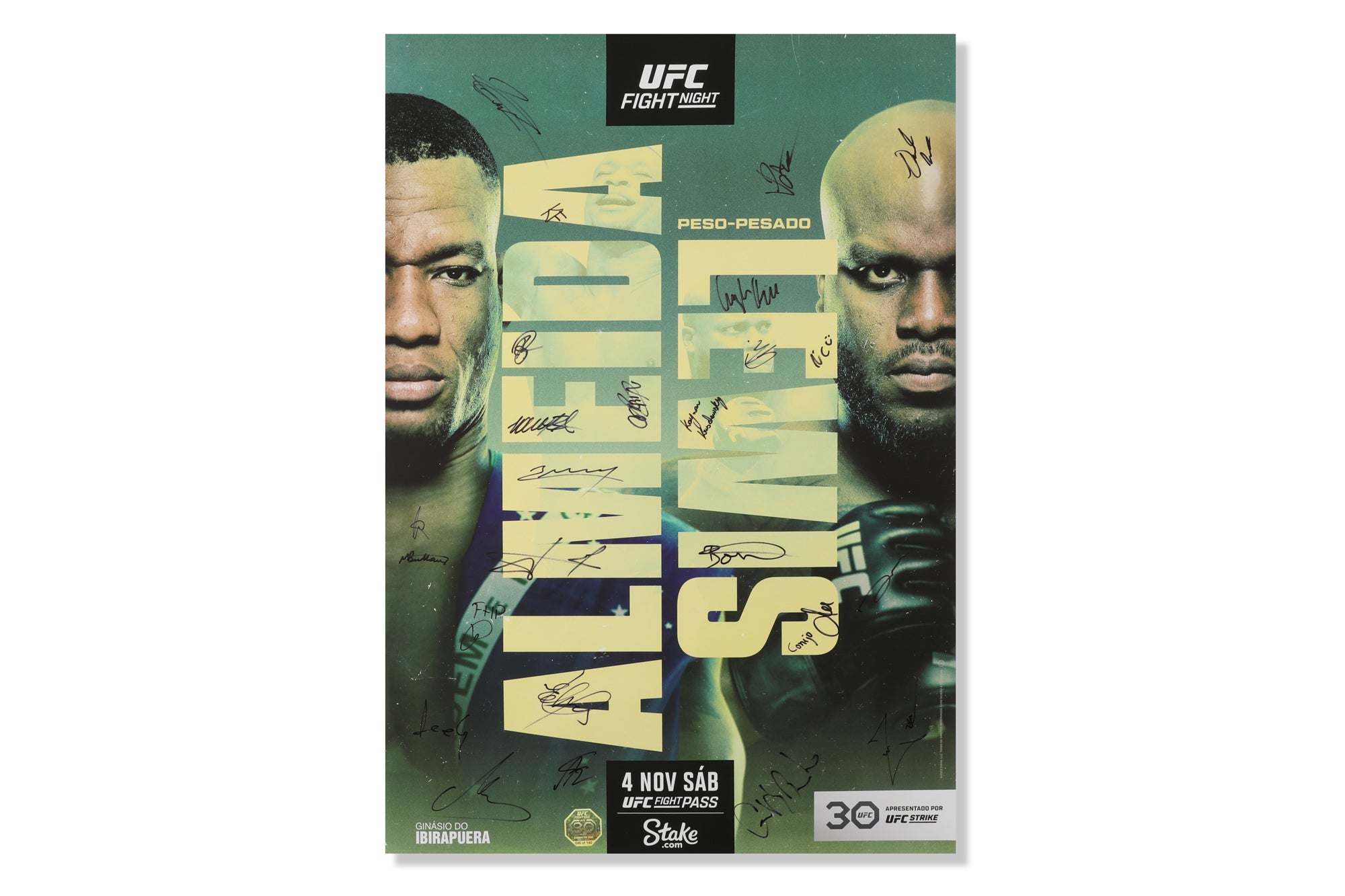 UFC Fight Night: Almeida vs Lewis Autographed Event Poster