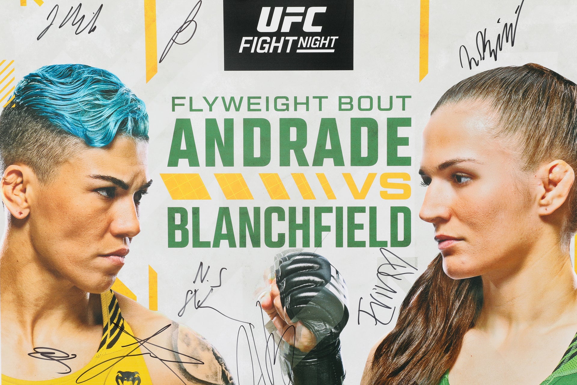 UFC Fight Night: Andrade vs Blanchfield Autographed Event Poster