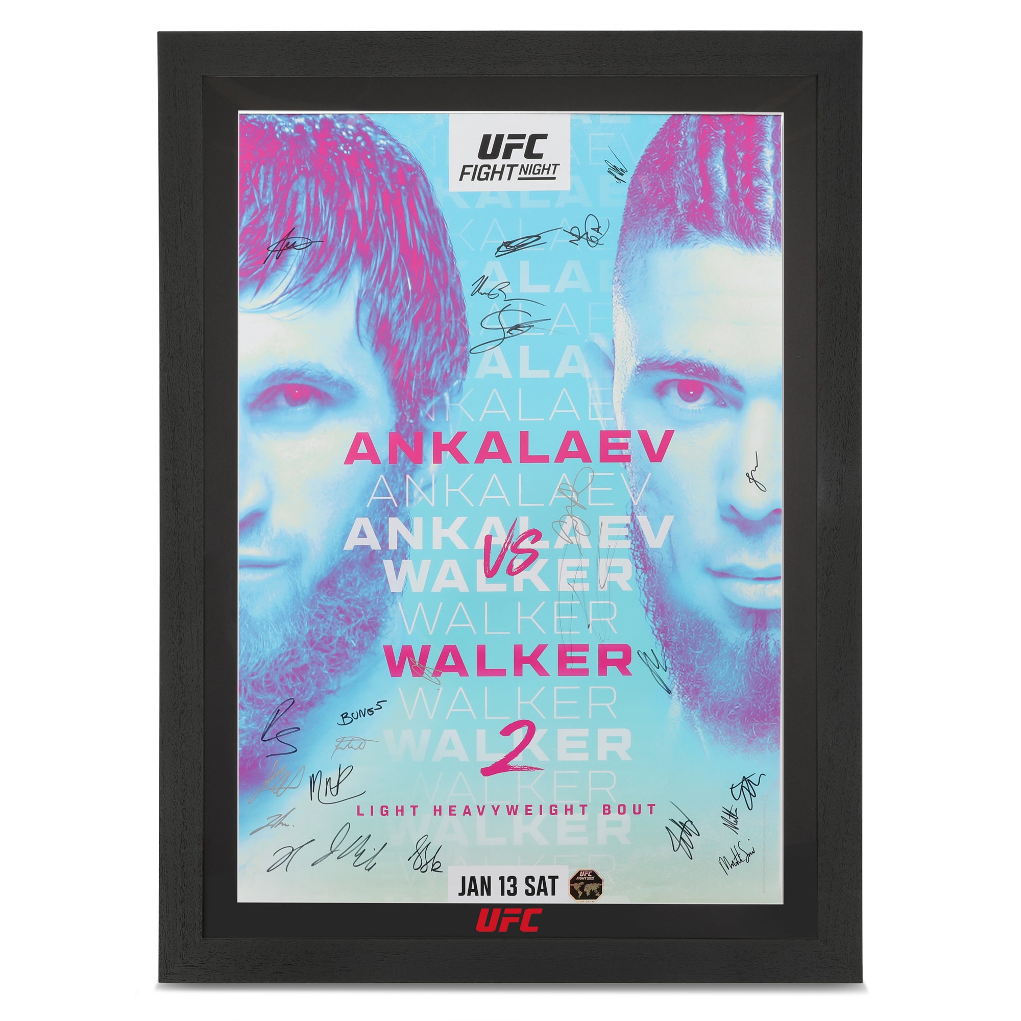 UFC Fight Night: Ankalaev vs Walker 2 Autographed Poster