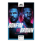 UFC Fight Night: Bonfim vs Brown Autographed Event Poster