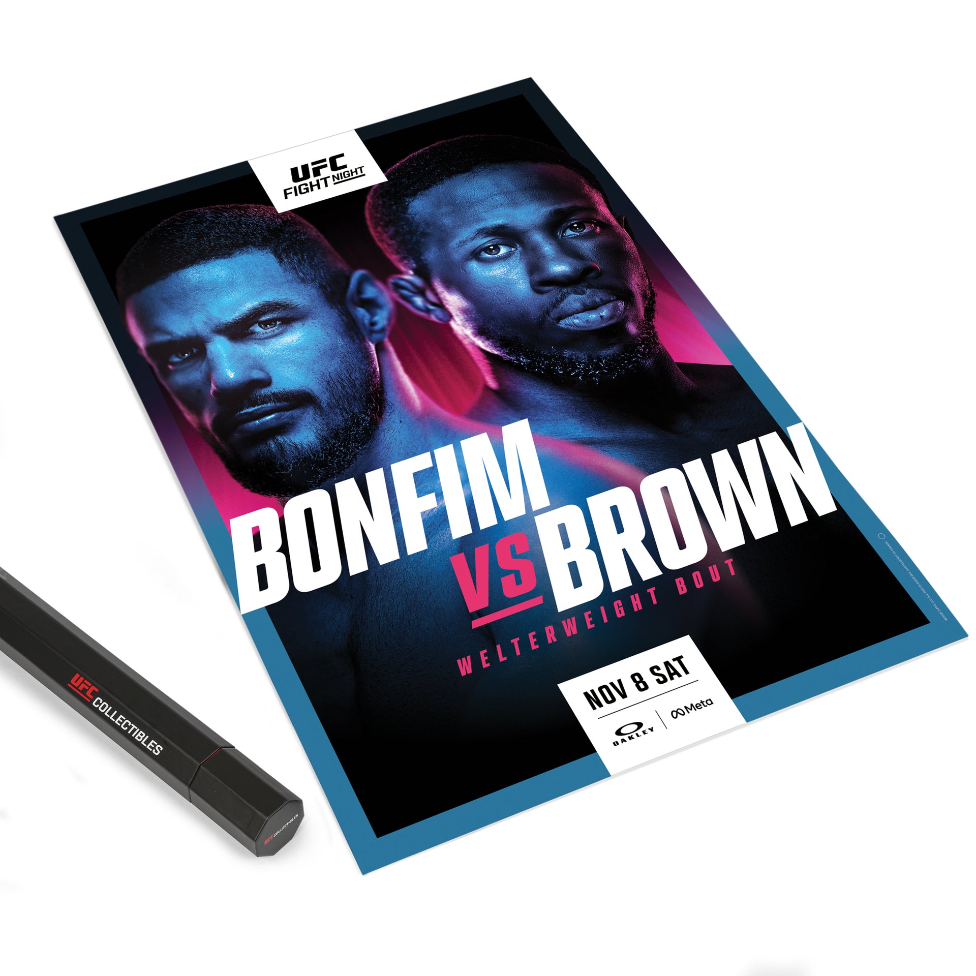 UFC Fight Night: Bonfim vs Brown Autographed Event Poster