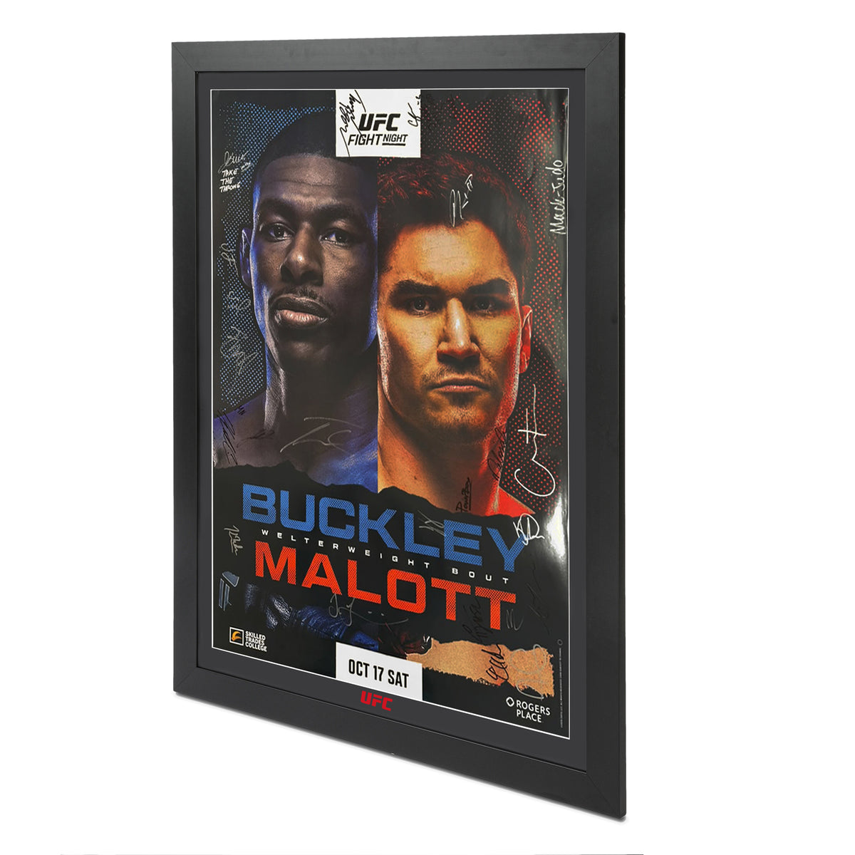 UFC Fight Night: Buckley vs Malott Autographed Event Poster