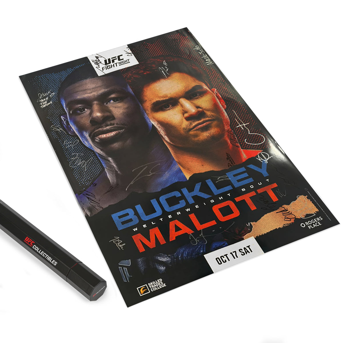UFC Fight Night: Buckley vs Malott Autographed Event Poster