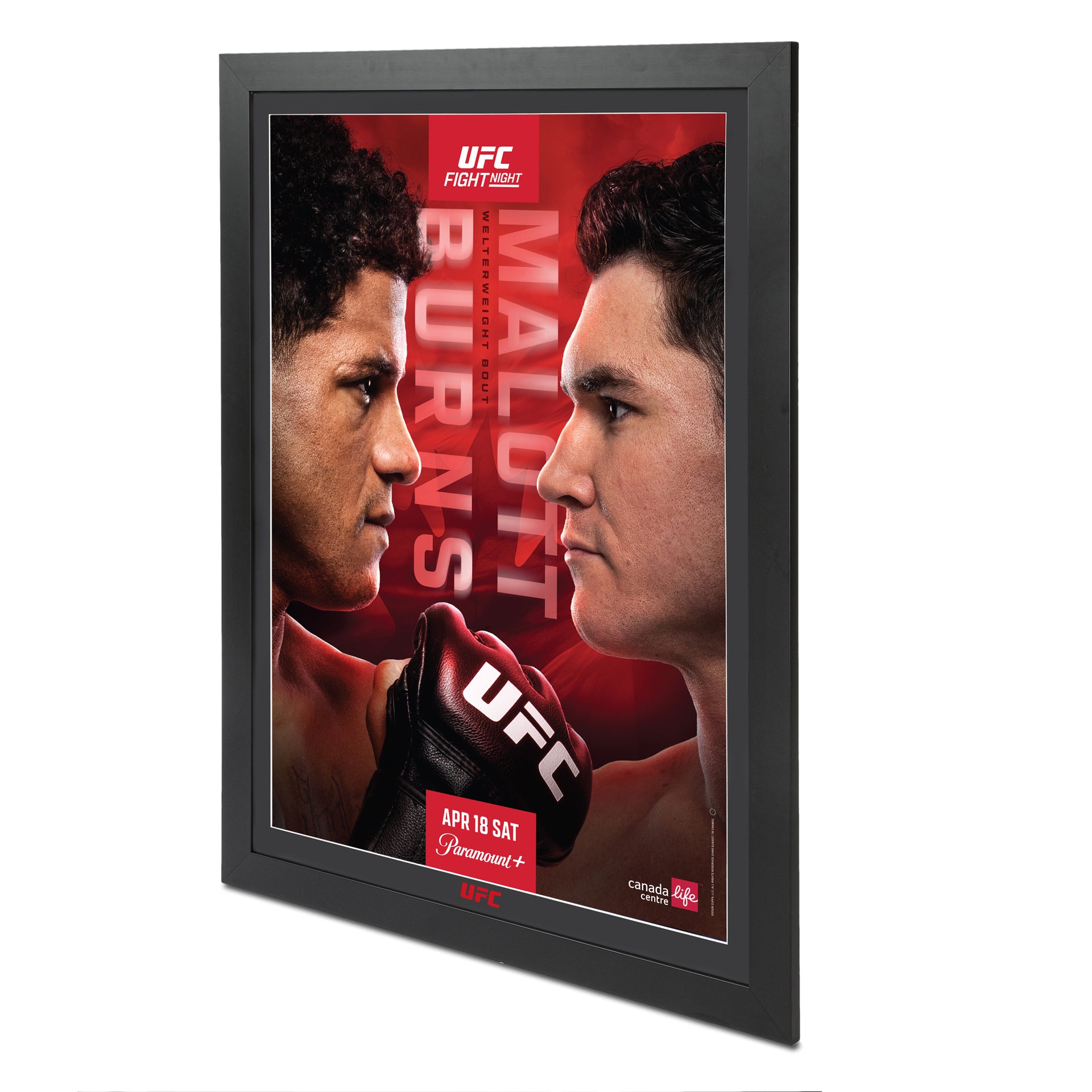 UFC Fight Night: Burns vs Malott Autographed Event Poster