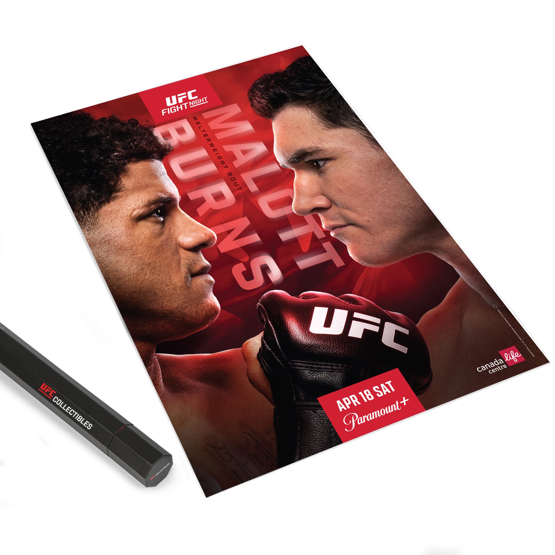 UFC Fight Night: Burns vs Malott Autographed Event Poster