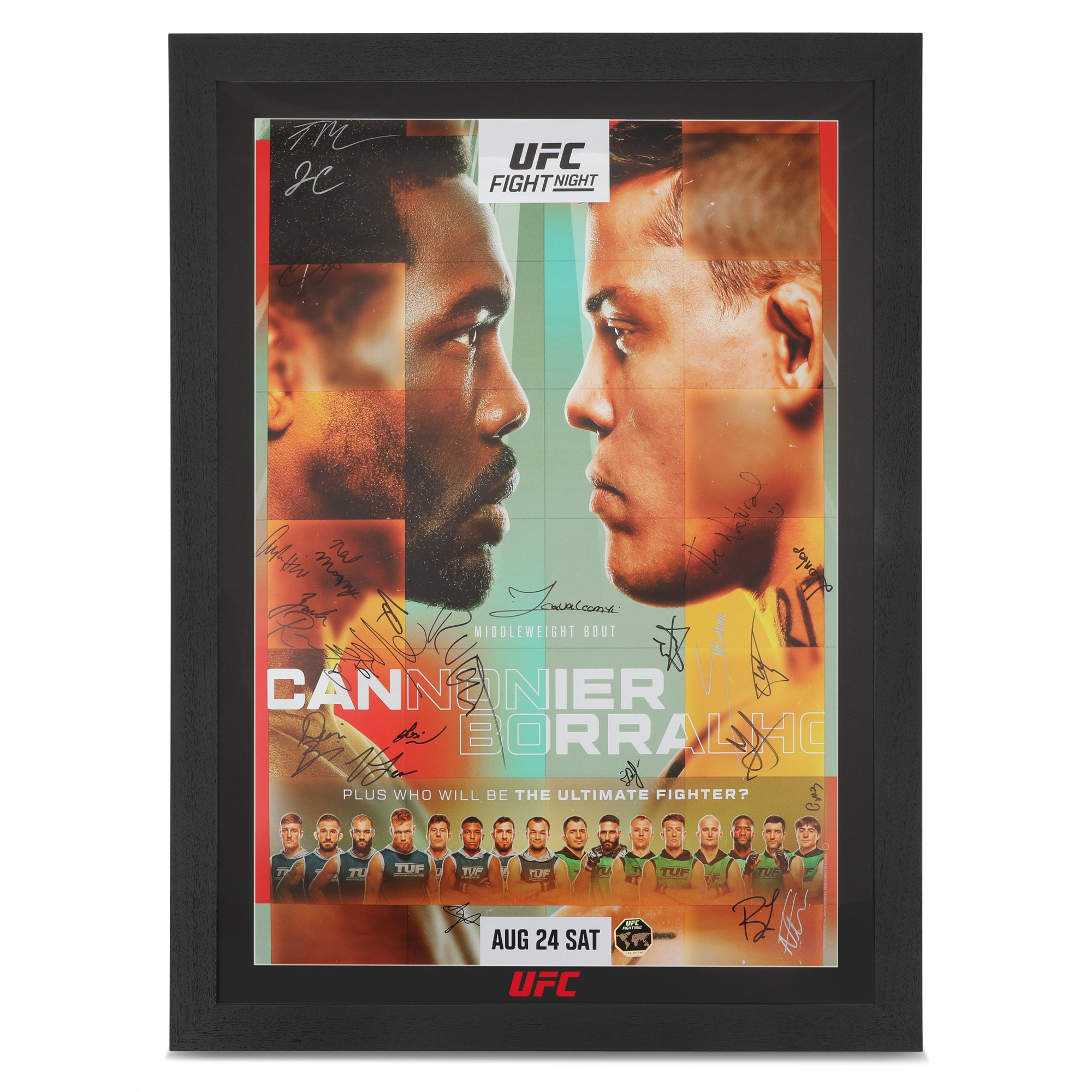 UFC Fight Night: Jared Cannonier vs Caio Borralho Autographed Event Poster