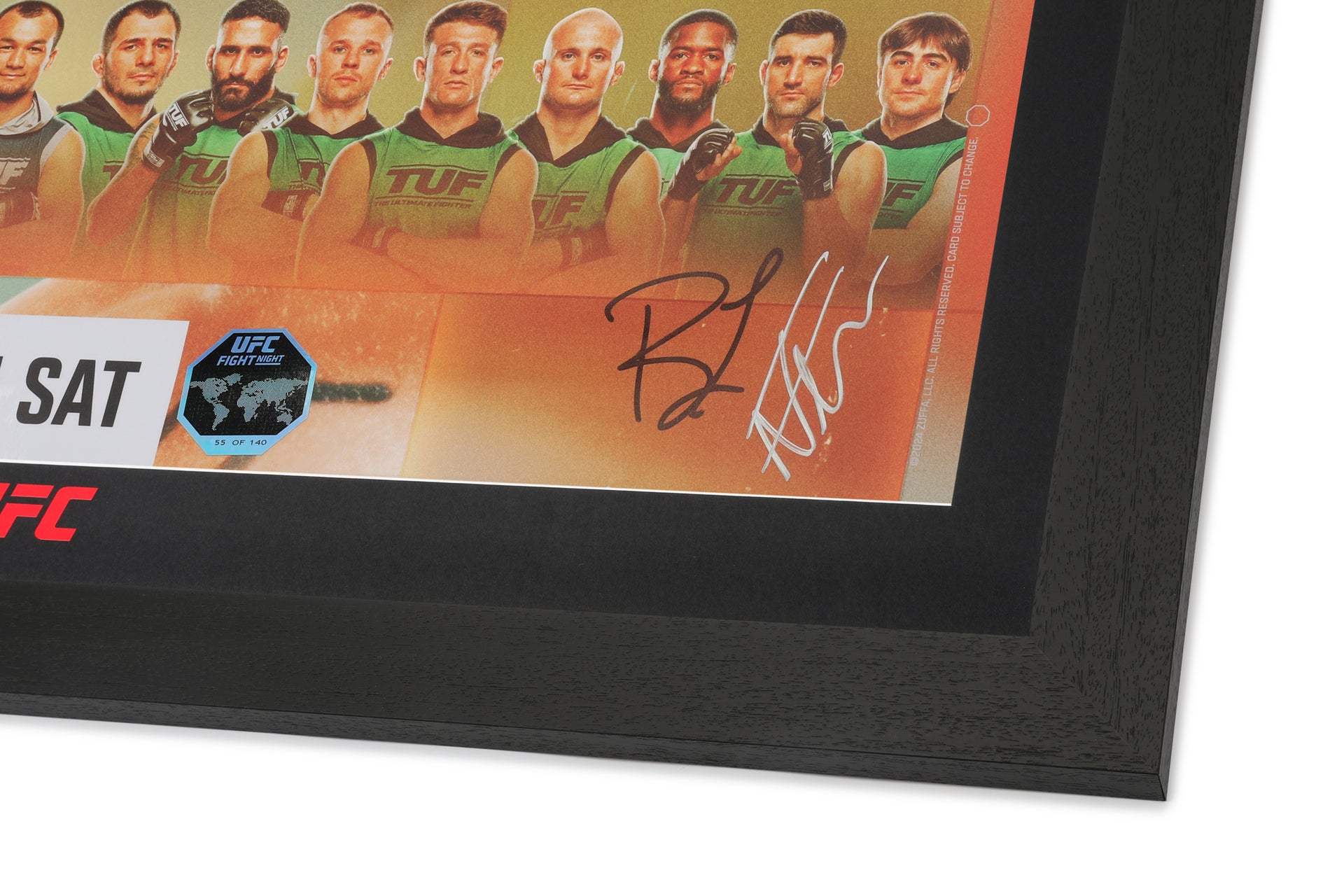 UFC Fight Night: Jared Cannonier vs Caio Borralho Autographed Event Poster