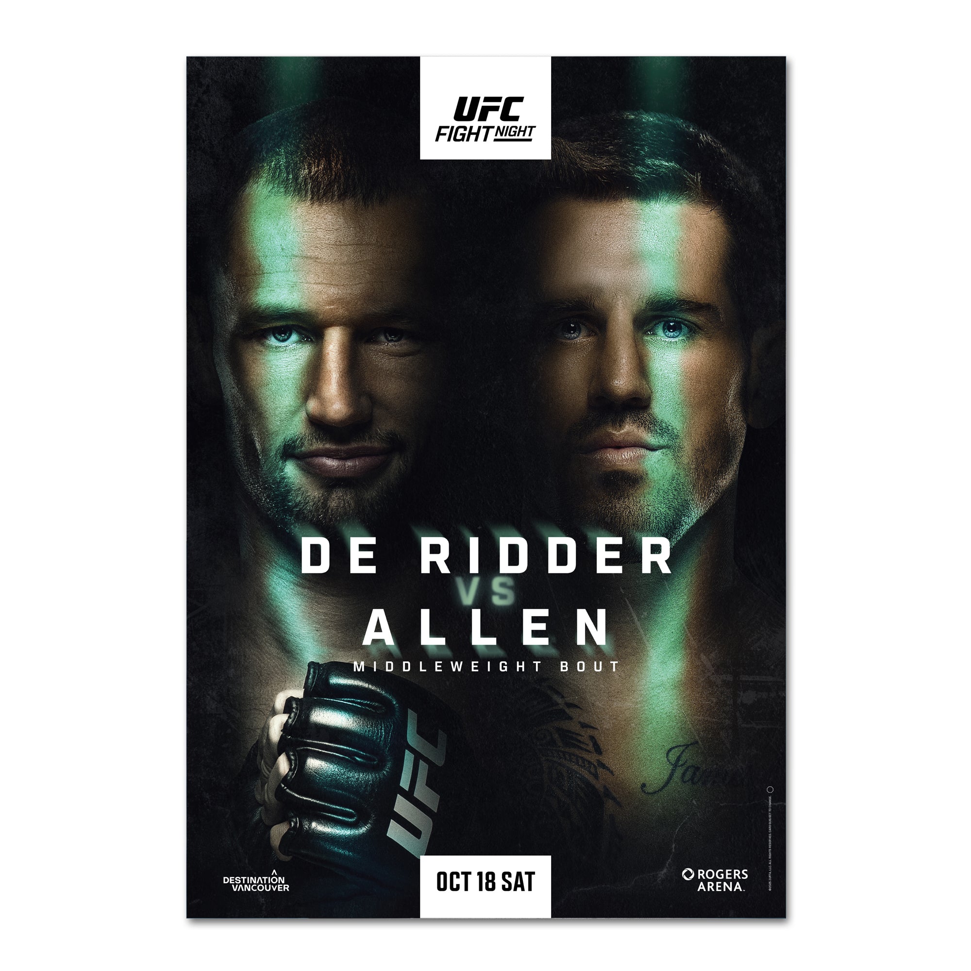 UFC 227 Official Poster - Dillashaw Vs Garbrandt & Johnson Vs Cejudo August 4th