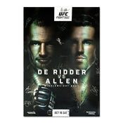 UFC Fight Night: De Ridder vs Allen Autographed Event Poster