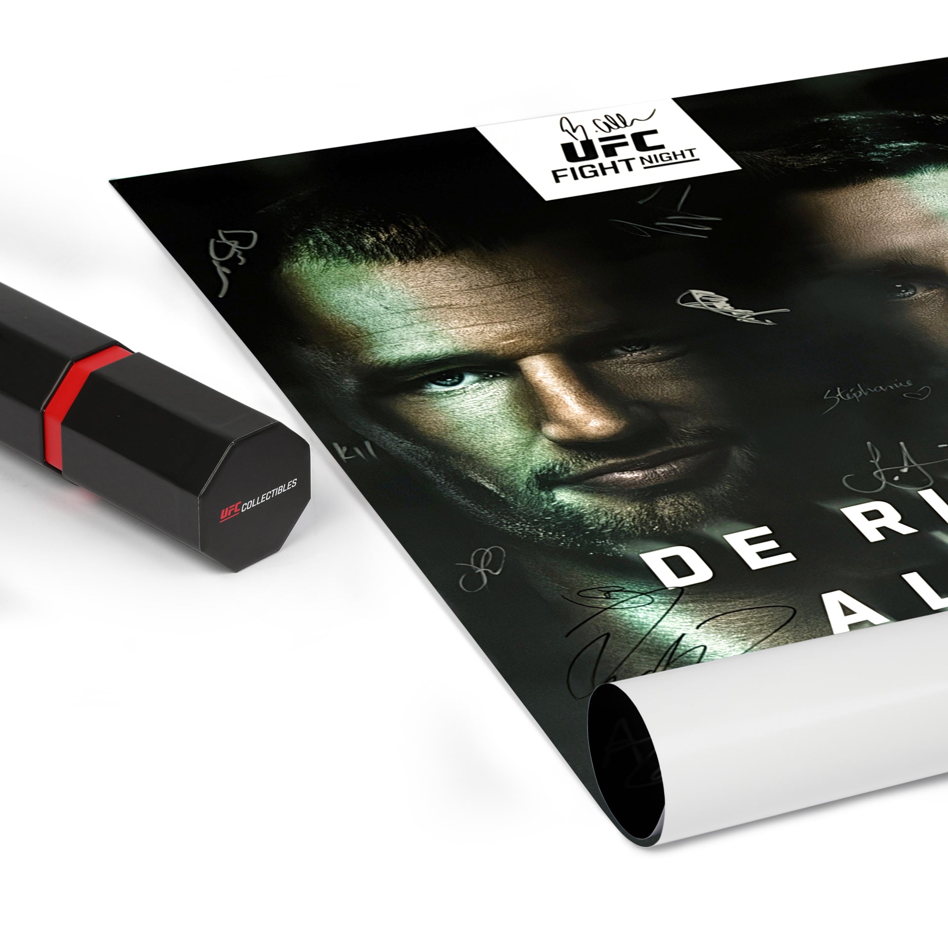 UFC Fight Night: De Ridder vs Allen Autographed Event Poster