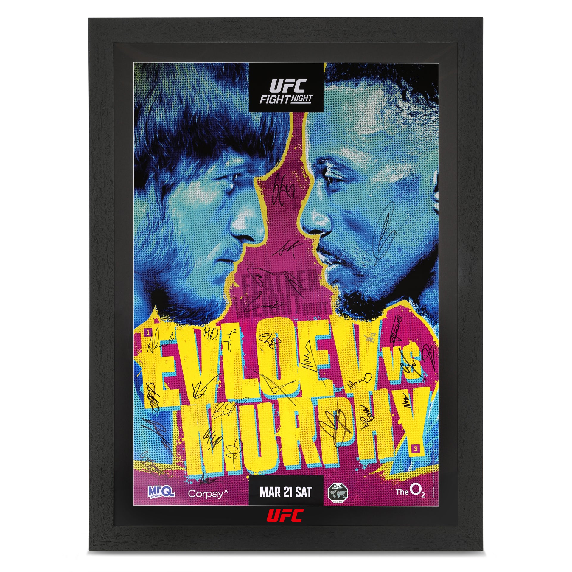 UFC Fight Night: Evloev vs Murphy Autographed Event Poster