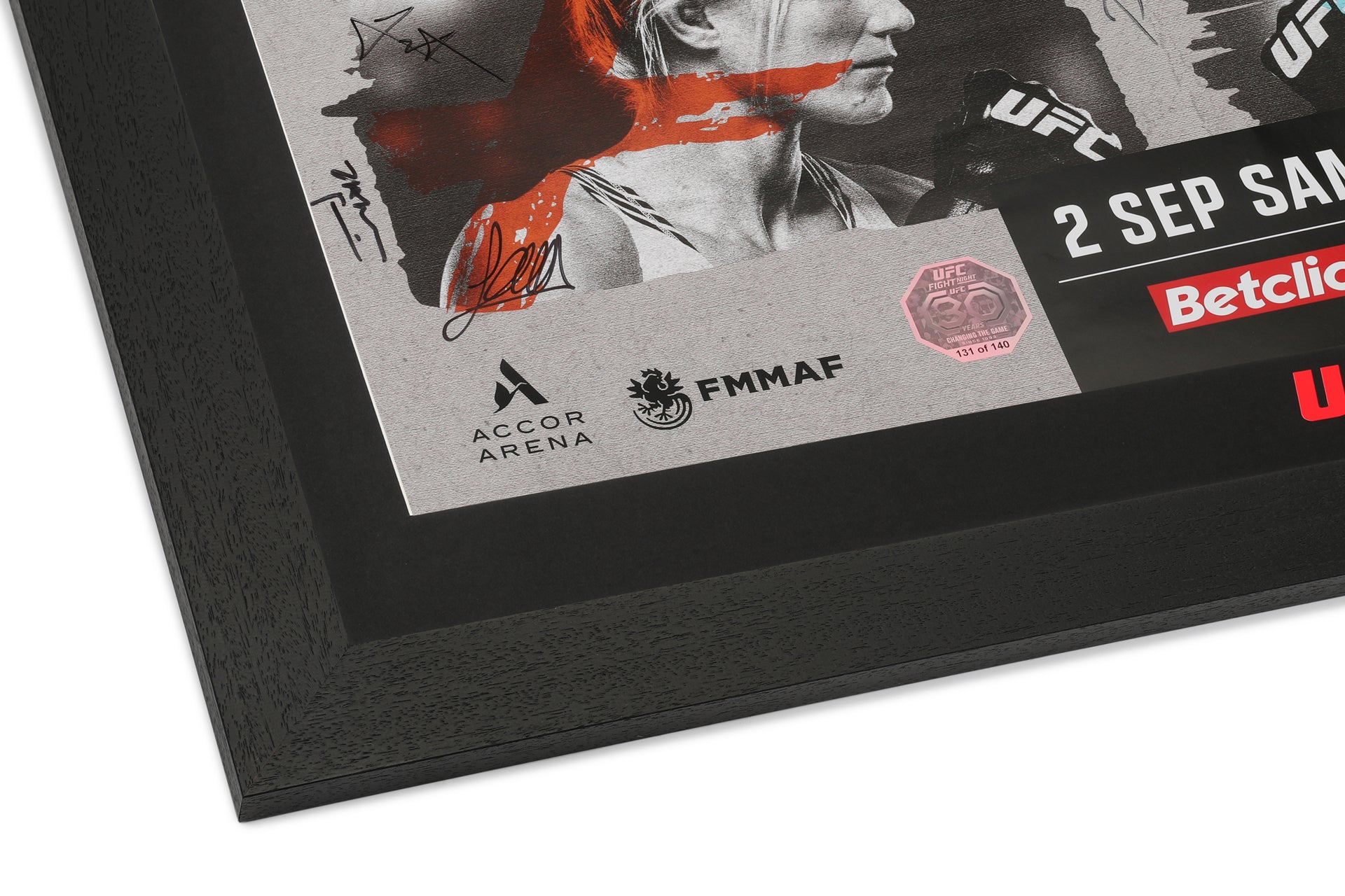 UFC Fight Night: Gane vs Spivac Autographed Event Poster