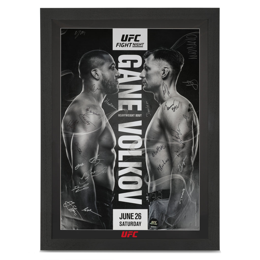 UFC Fight Night: Gane vs Volkov Autographed Event Poster
