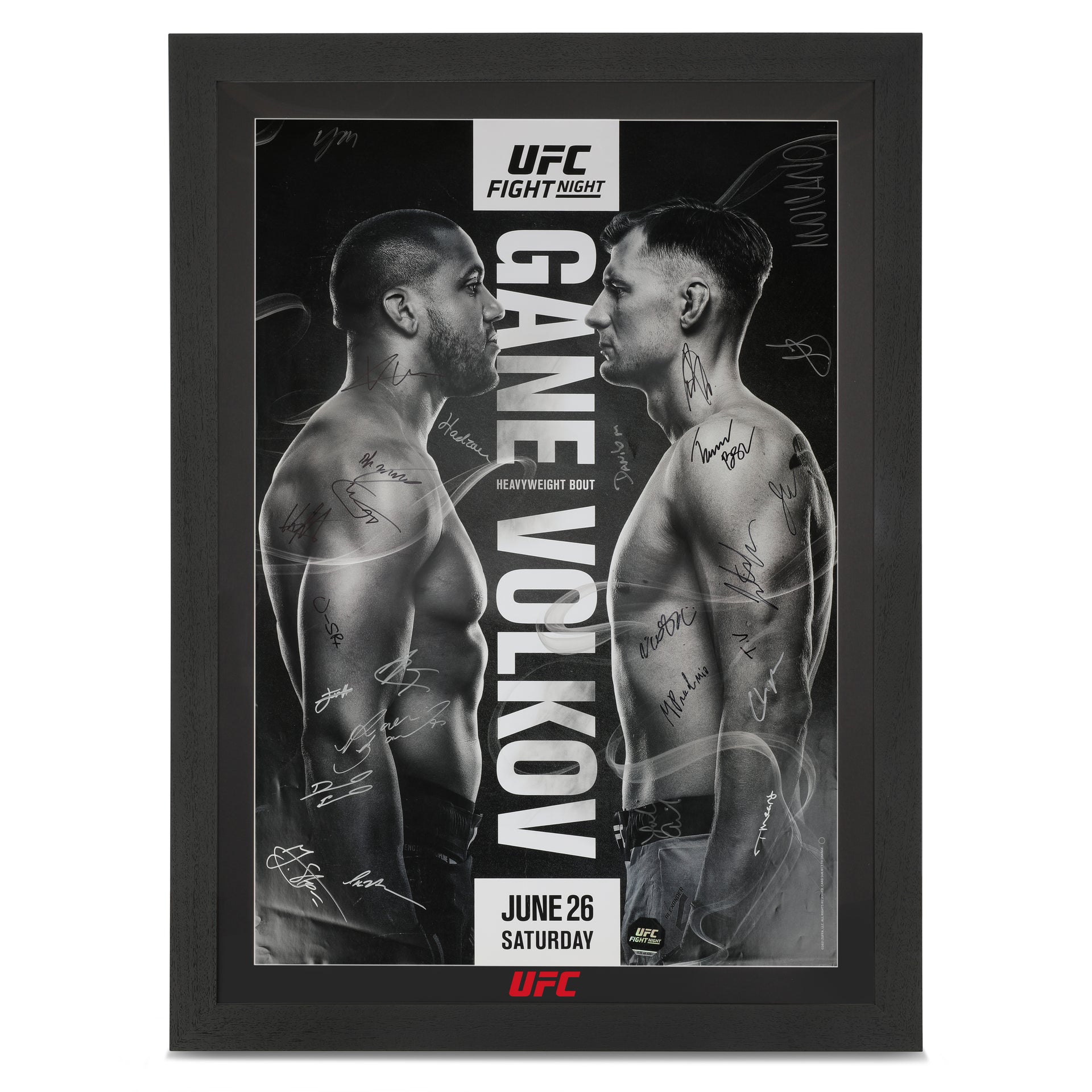 UFC Fight Night: Gane vs Volkov Autographed Event Poster