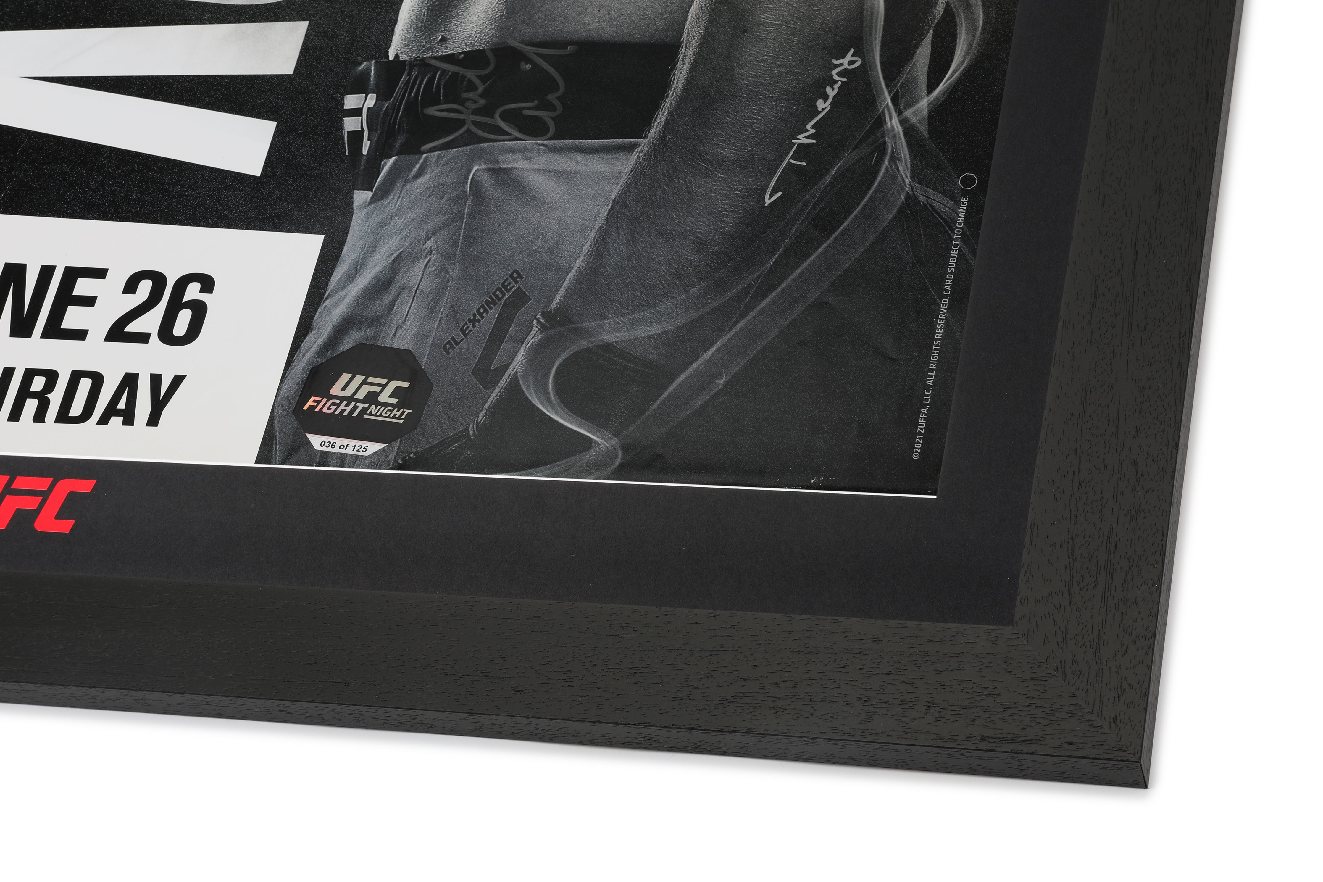 UFC Fight Night: Gane vs Volkov Autographed Event Poster
