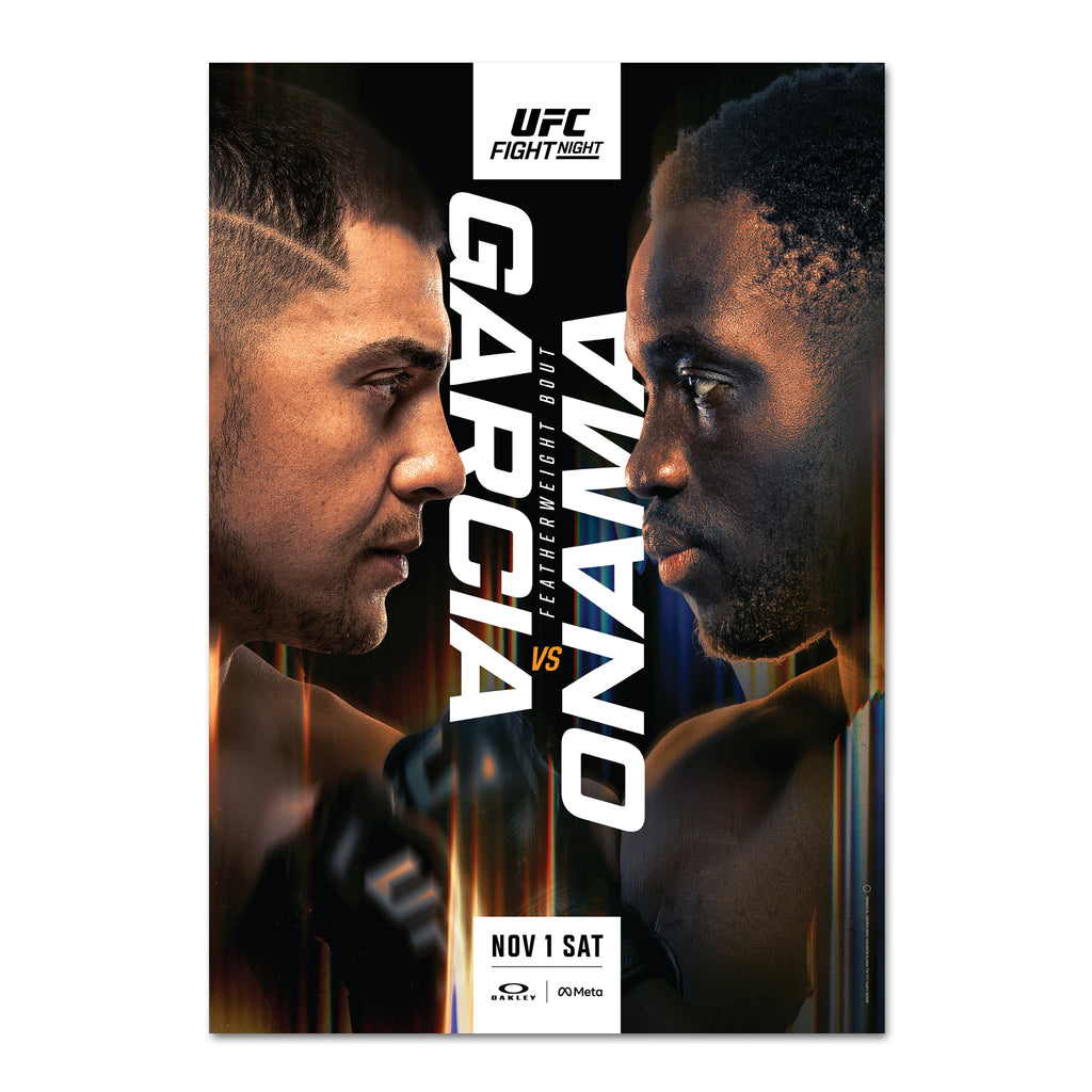 UFC Fight Night: Garcia vs Onama Autographed Event Poster