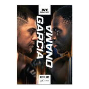 UFC Fight Night: Garcia vs Onama Autographed Event Poster