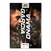 UFC Fight Night: Garcia vs Onama Autographed Event Poster
