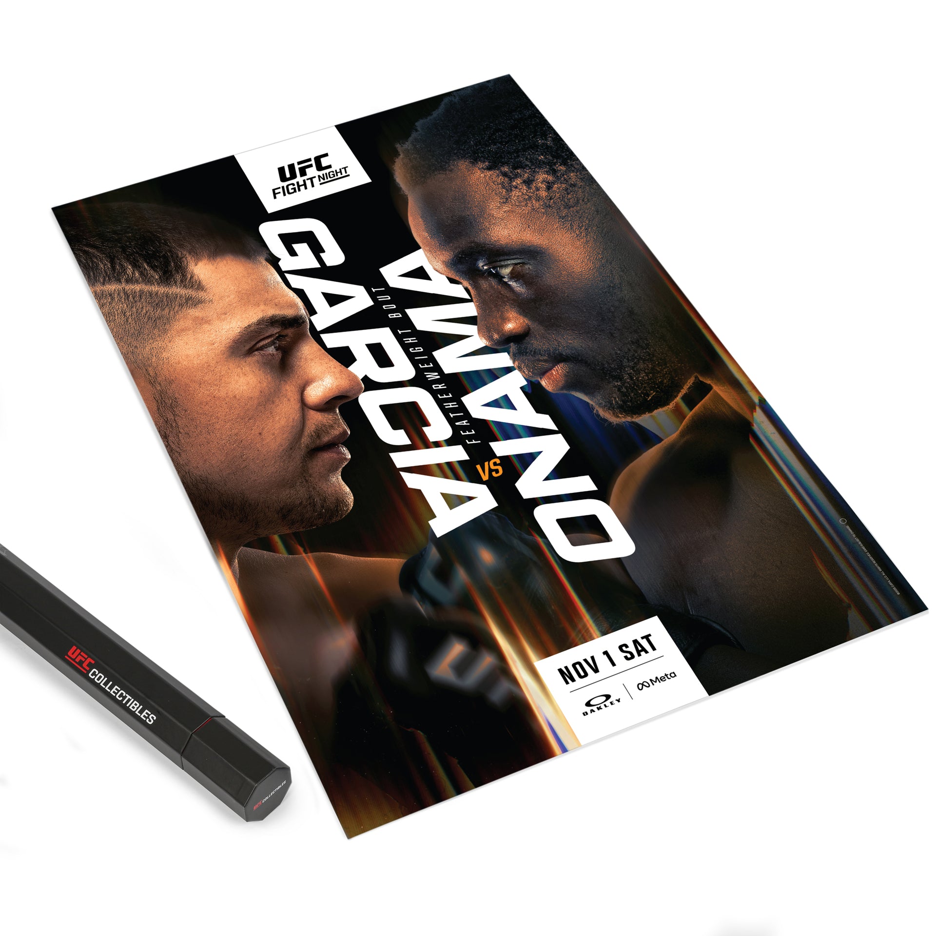 UFC Fight Night: Garcia vs Onama Autographed Event Poster