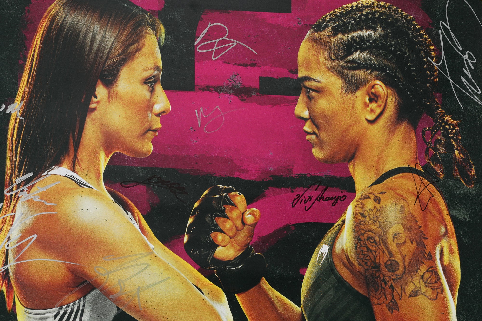 UFC Fight Night: Grasso vs Araujo Autographed Event Poster